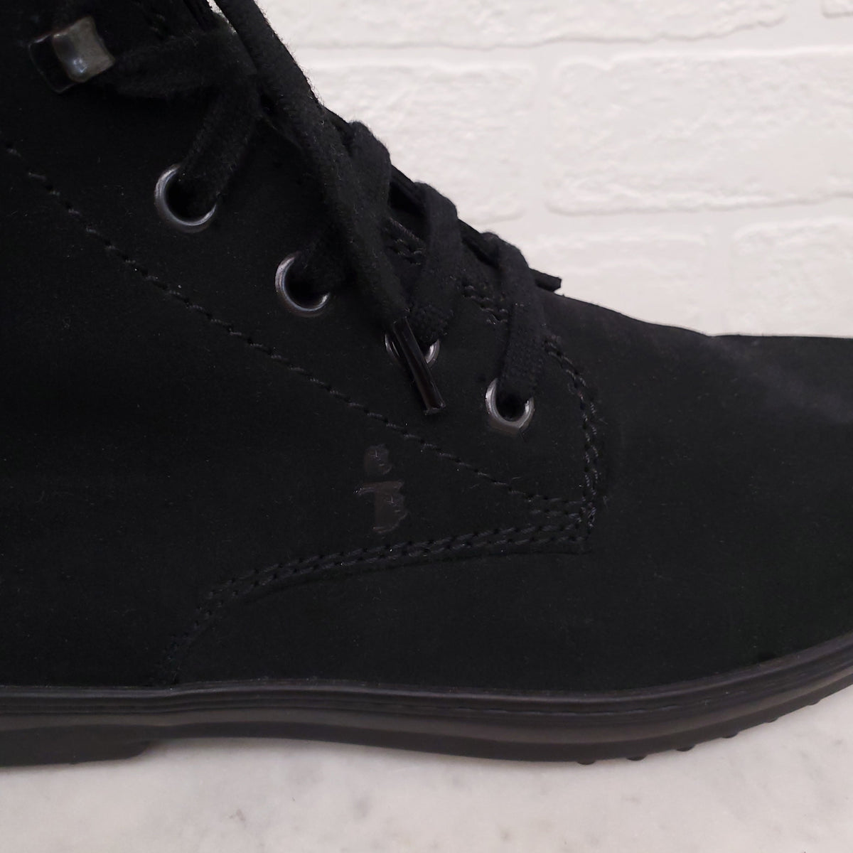 TODS BLACK SUEDE BOOTS - SIZE 38