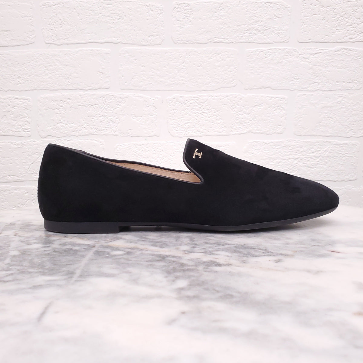 TODS BLACK SUEDE LOAFERS - SIZE 38