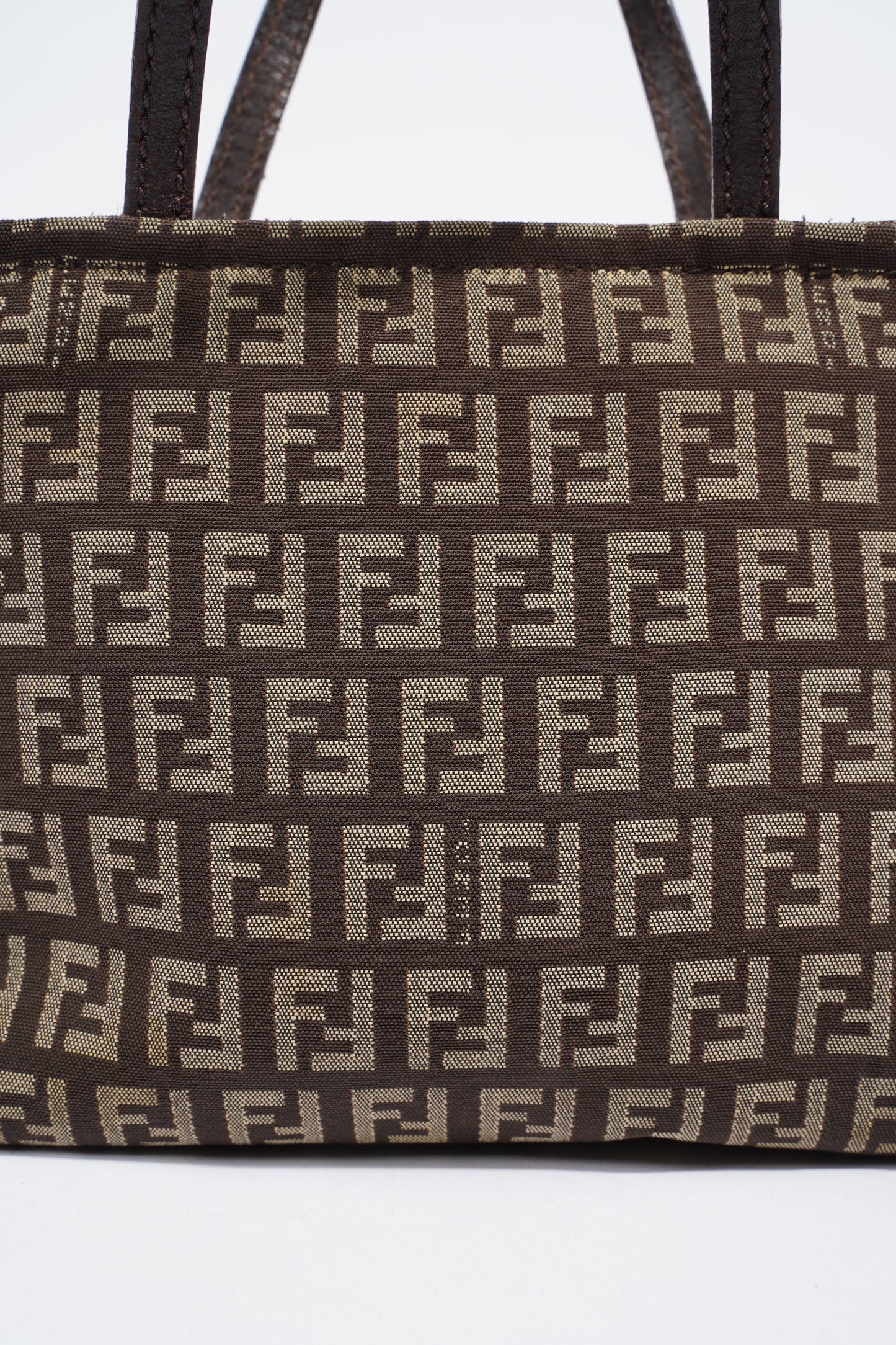 Fendi Zucchino Handbag Zucca Canvas Mini
