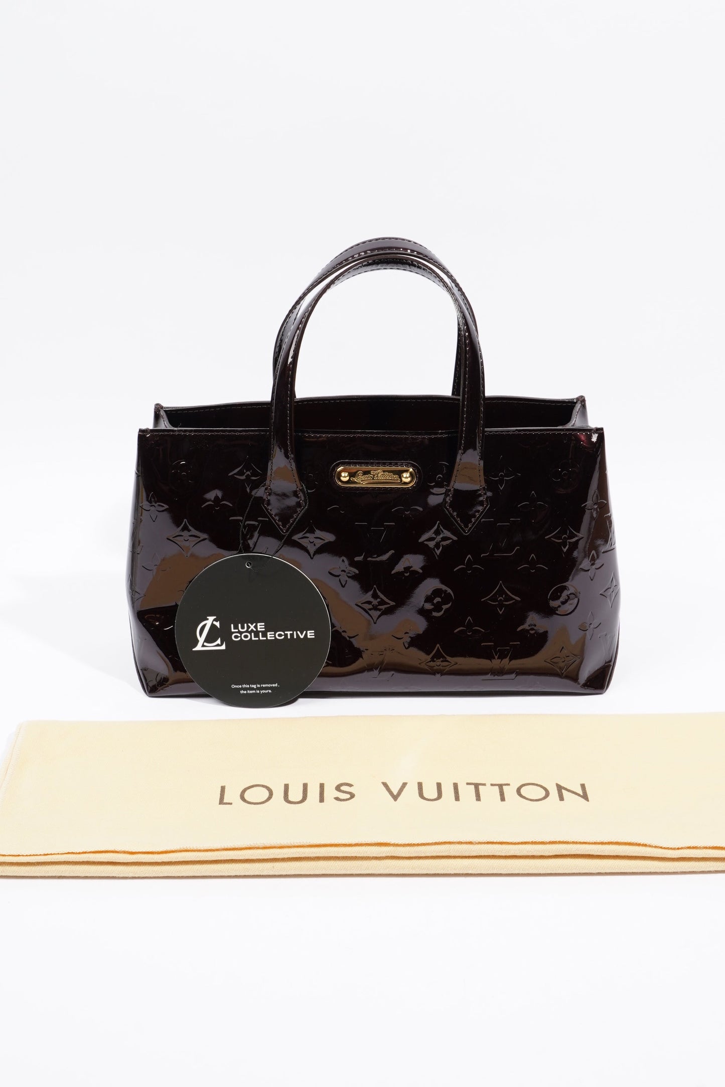 Louis Vuitton Wilshire Tote Bag Amarante Patent Leather PM