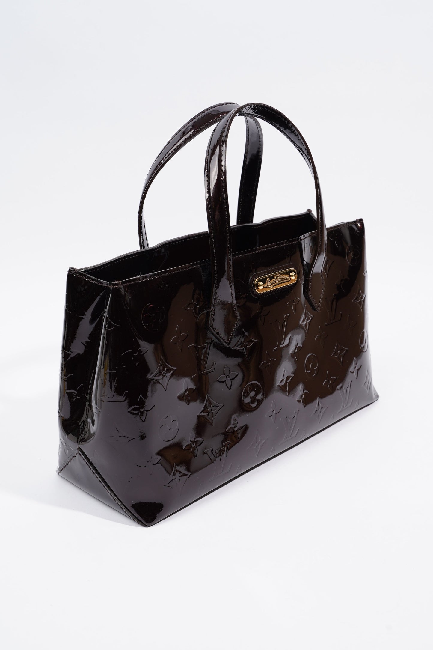 Louis Vuitton Wilshire Tote Bag Amarante Patent Leather PM