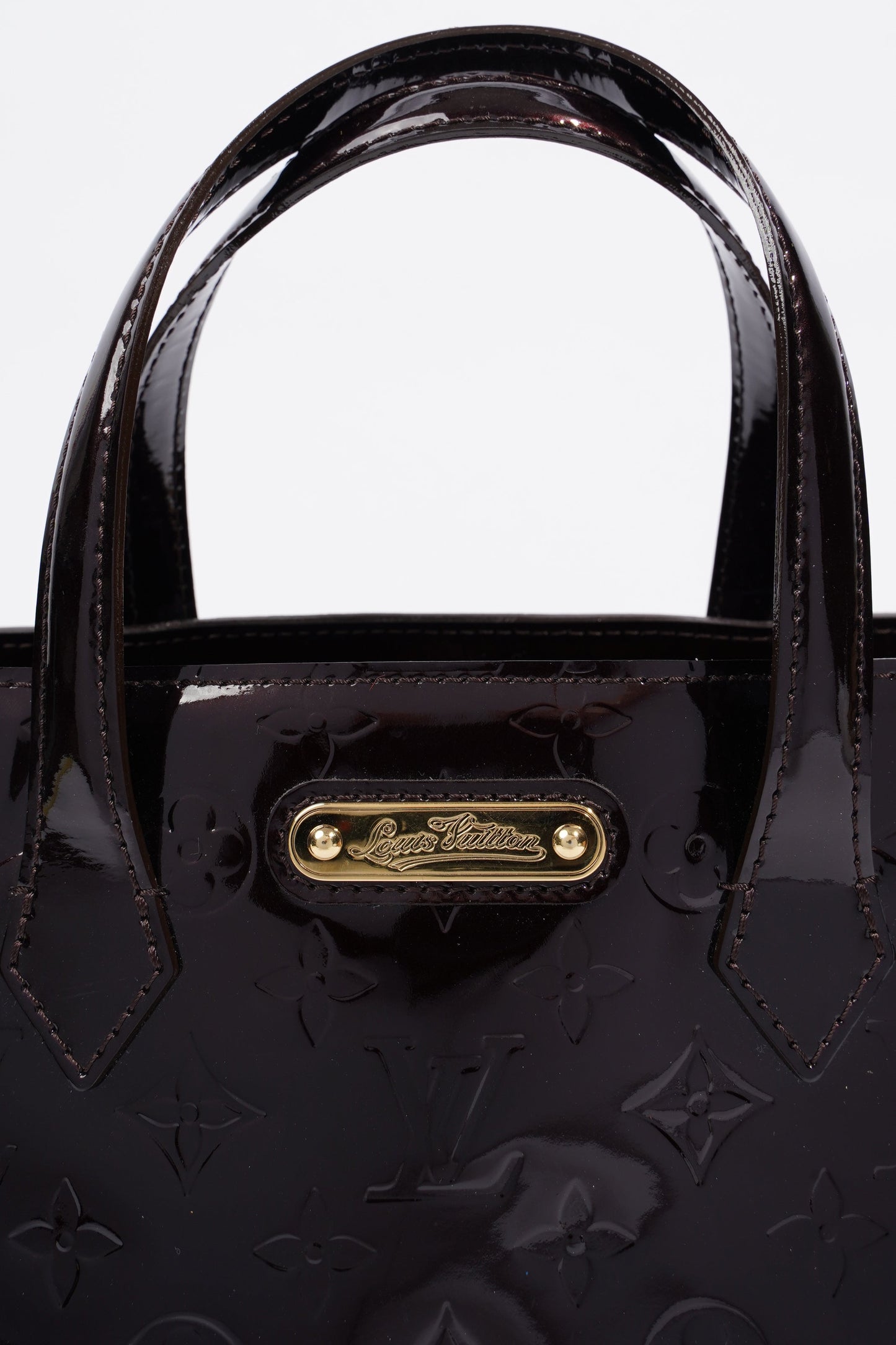 Louis Vuitton Wilshire Tote Bag Amarante Patent Leather PM