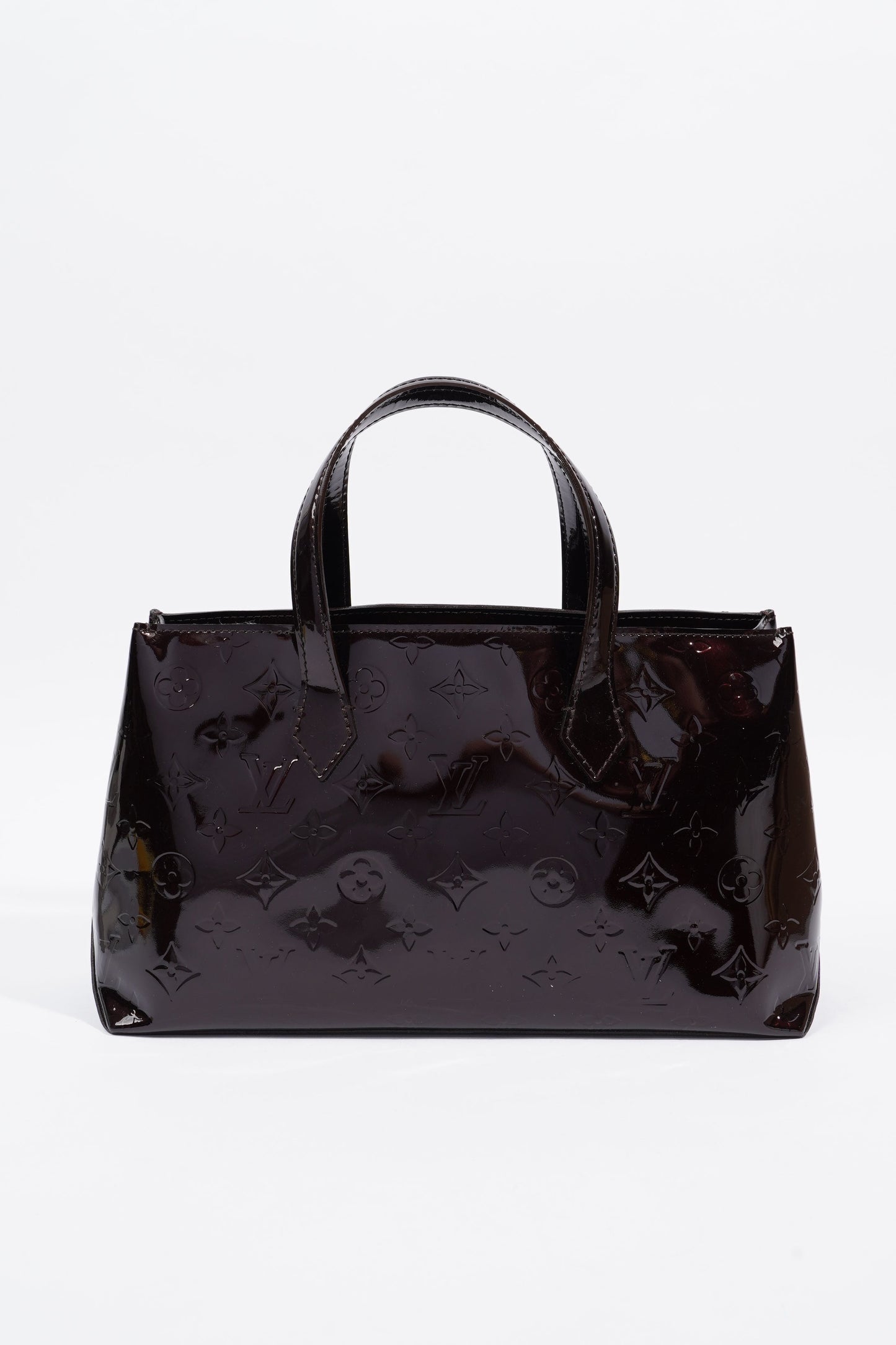 Louis Vuitton Wilshire Tote Bag Amarante Patent Leather PM
