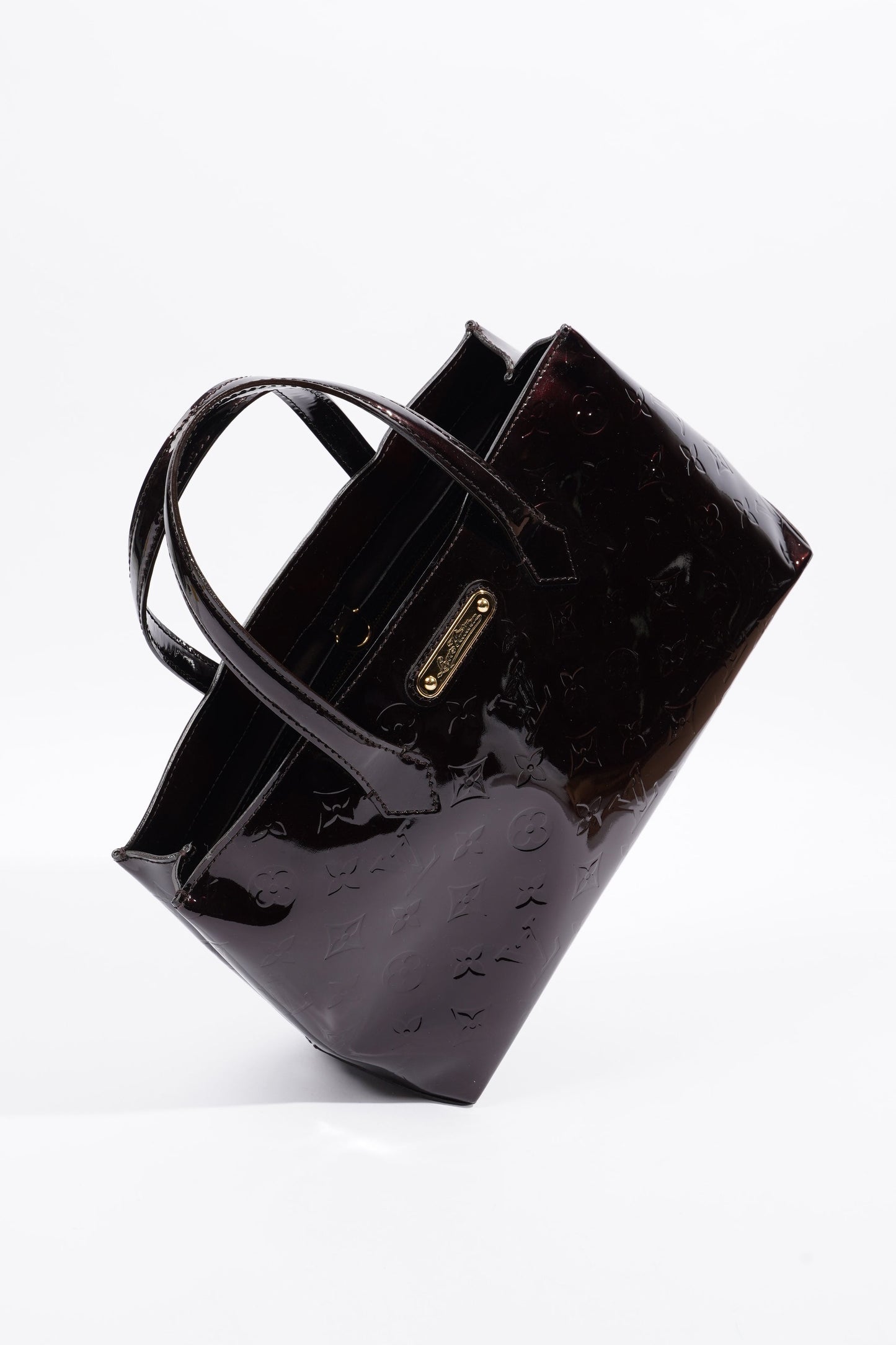 Louis Vuitton Wilshire Tote Bag Amarante Patent Leather PM