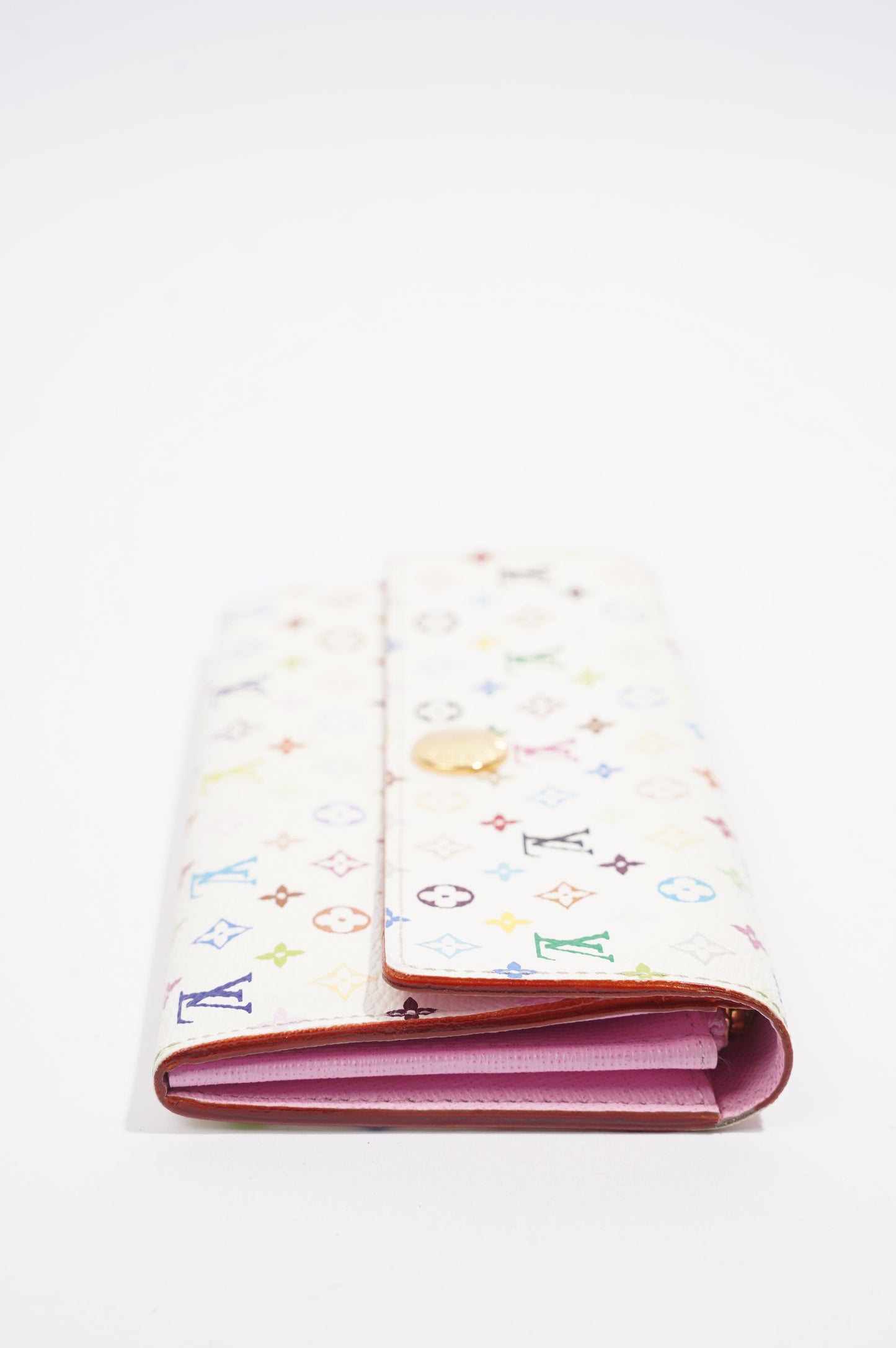 Louis Vuitton Sarah Wallet White / Multicolour Canvas