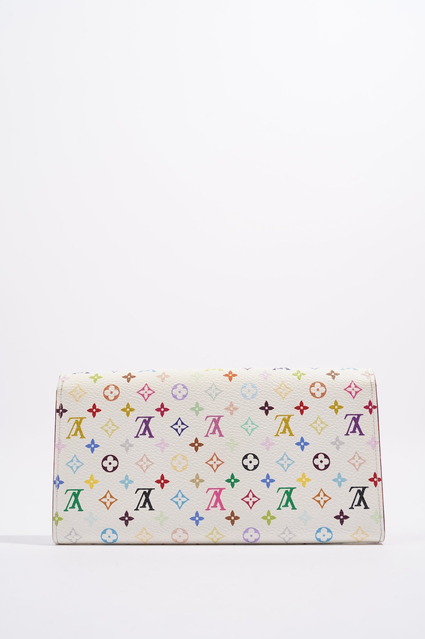 Louis Vuitton Sarah Wallet White / Multicolour Canvas