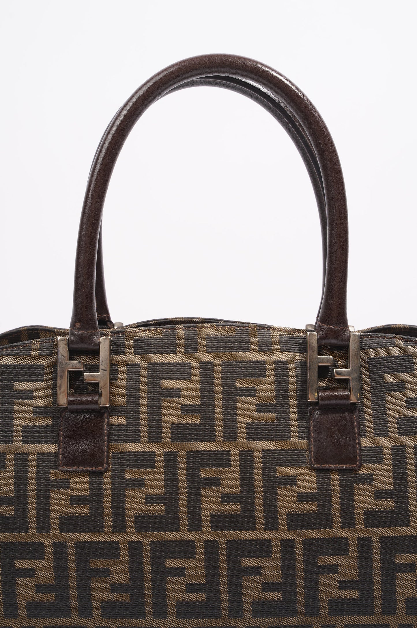 Fendi 2 Way Tote Bag Zucca Print / Brown Canvas