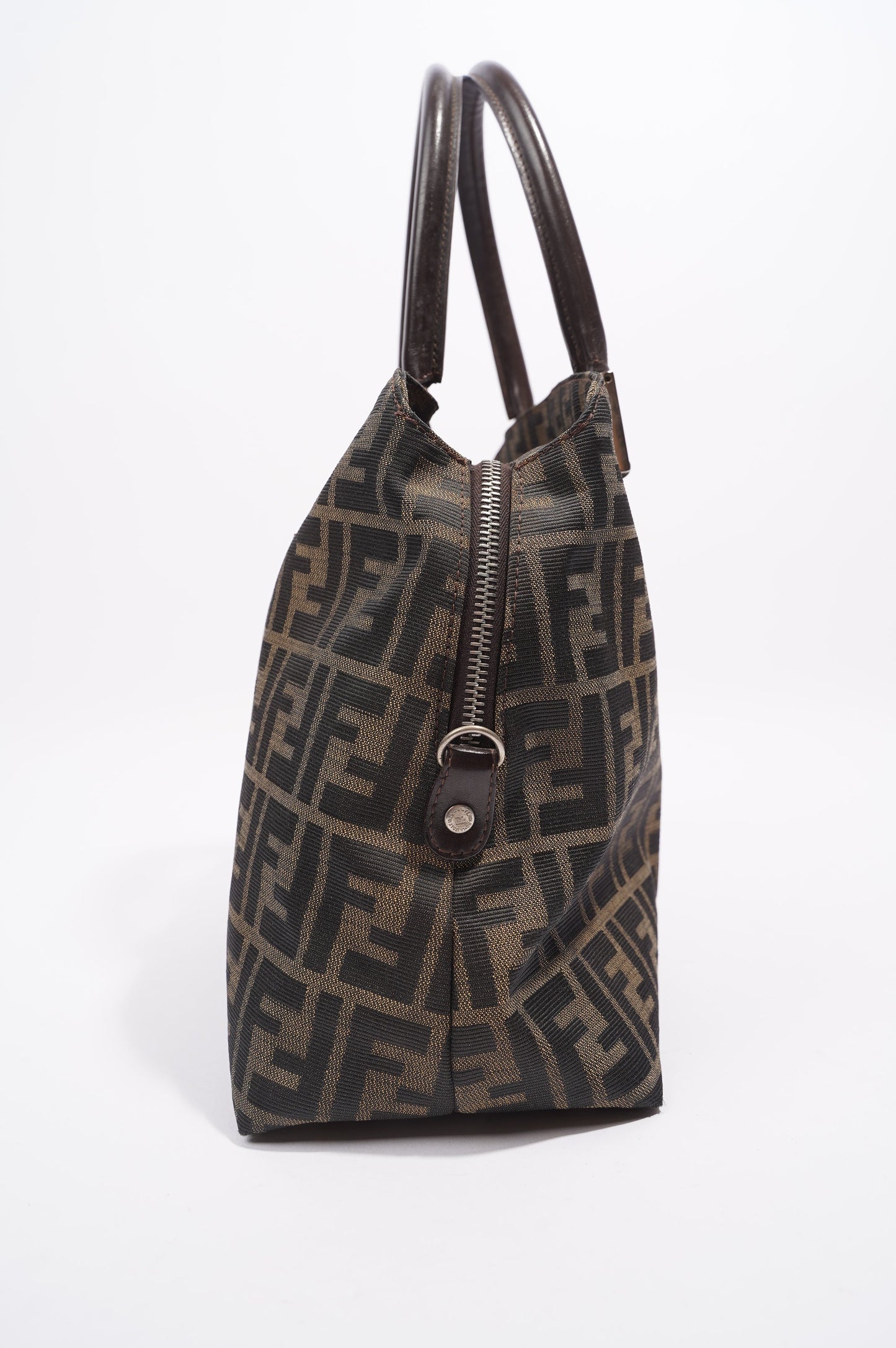 Fendi 2 Way Tote Bag Zucca Print / Brown Canvas