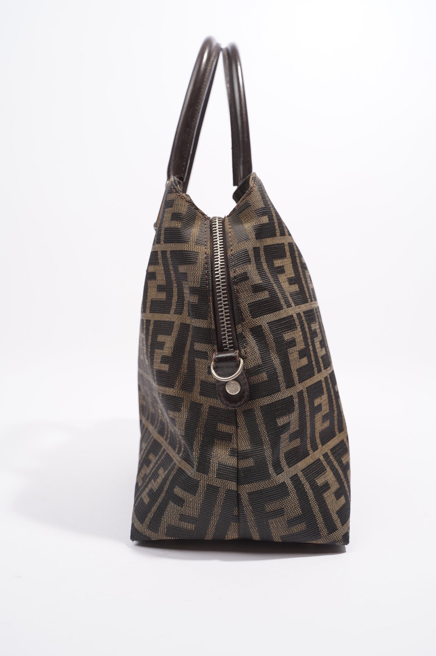 Fendi 2 Way Tote Bag Zucca Print / Brown Canvas