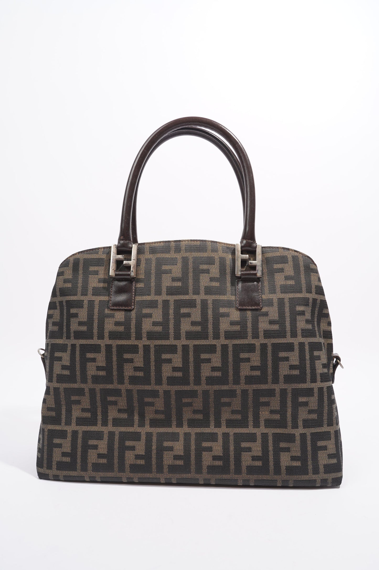 Fendi 2 Way Tote Bag Zucca Print / Brown Canvas