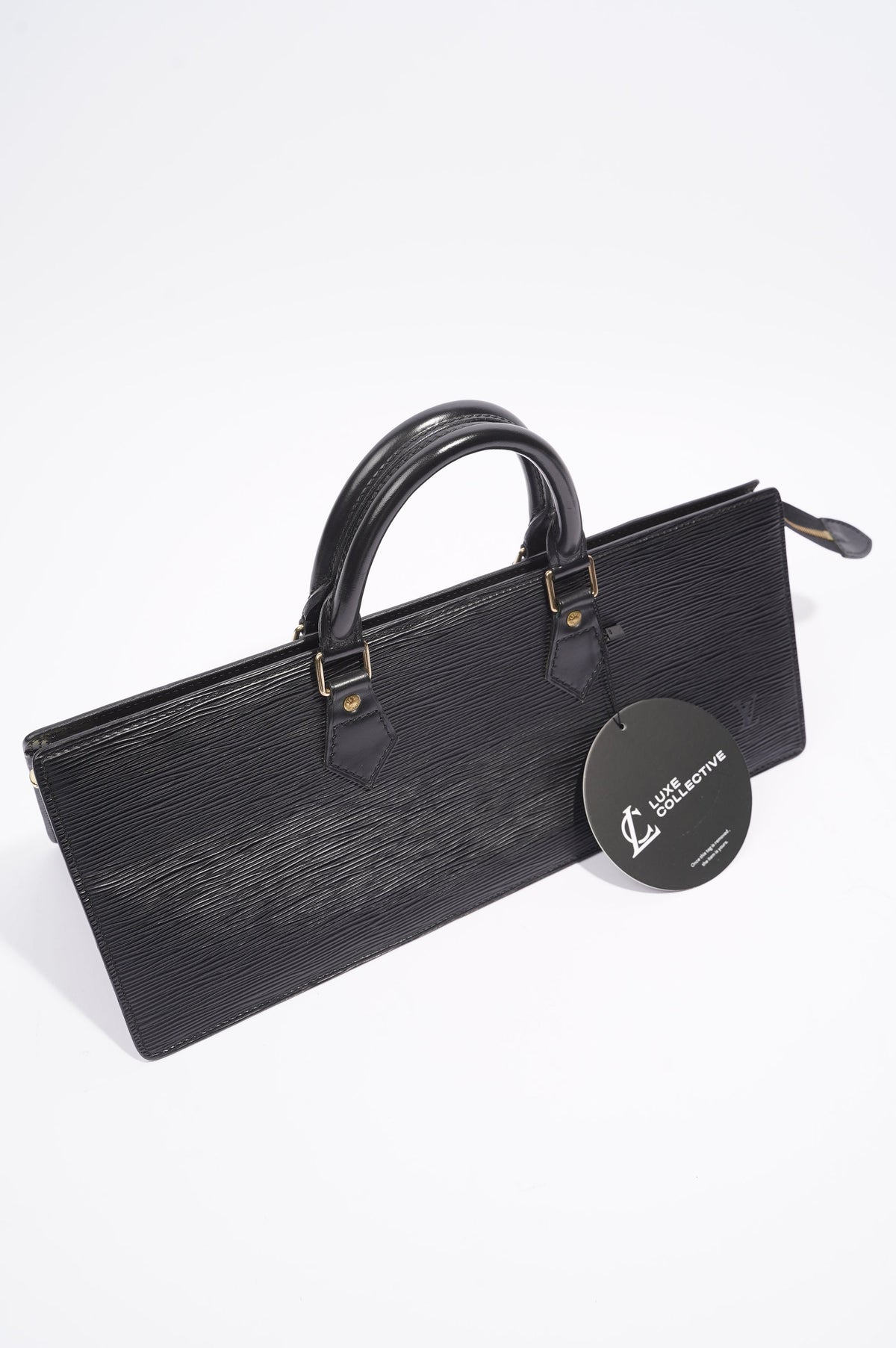 Louis Vuitton Sac Triangle Black Epi Leather