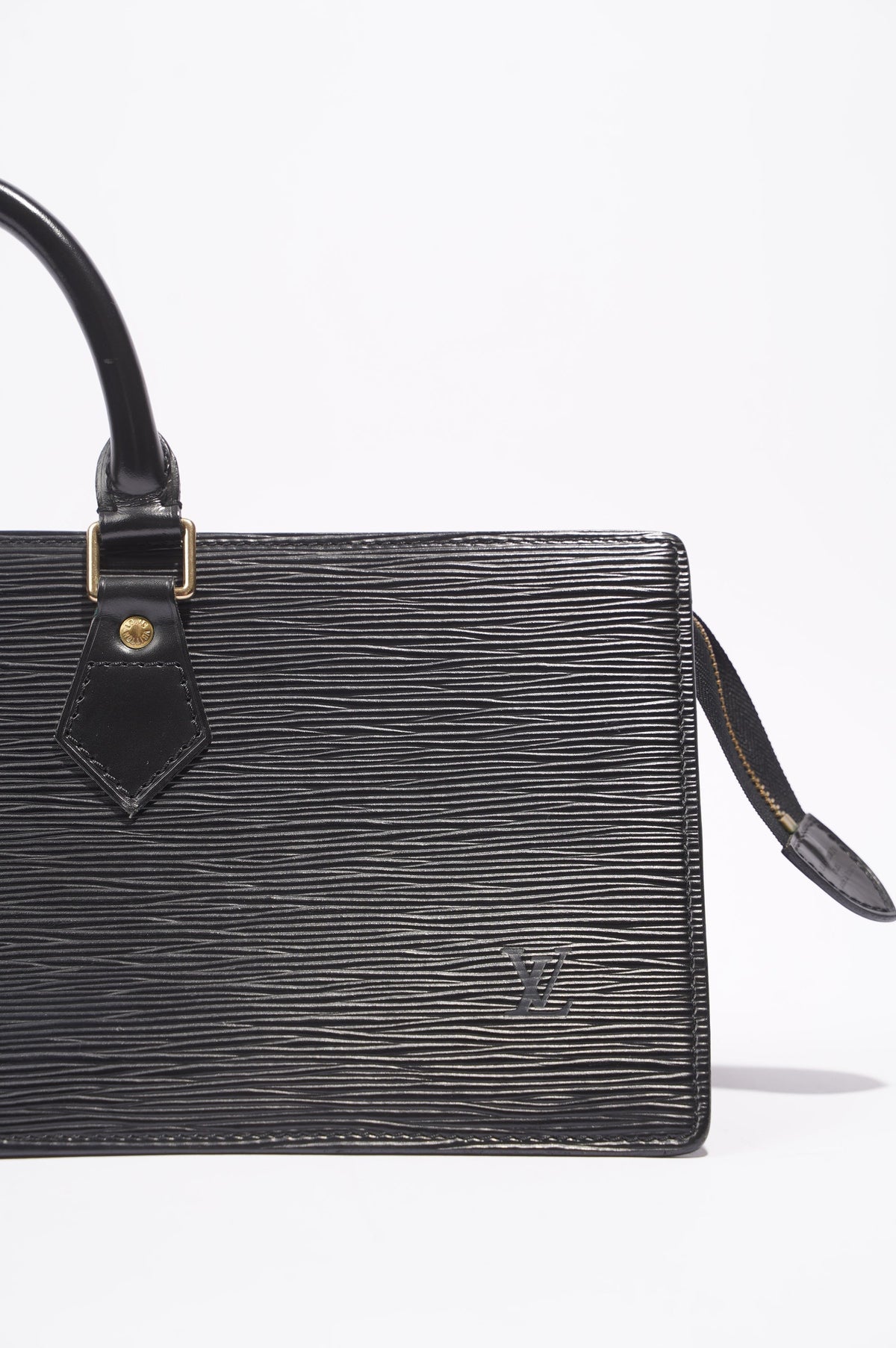 Louis Vuitton Sac Triangle Black Epi Leather