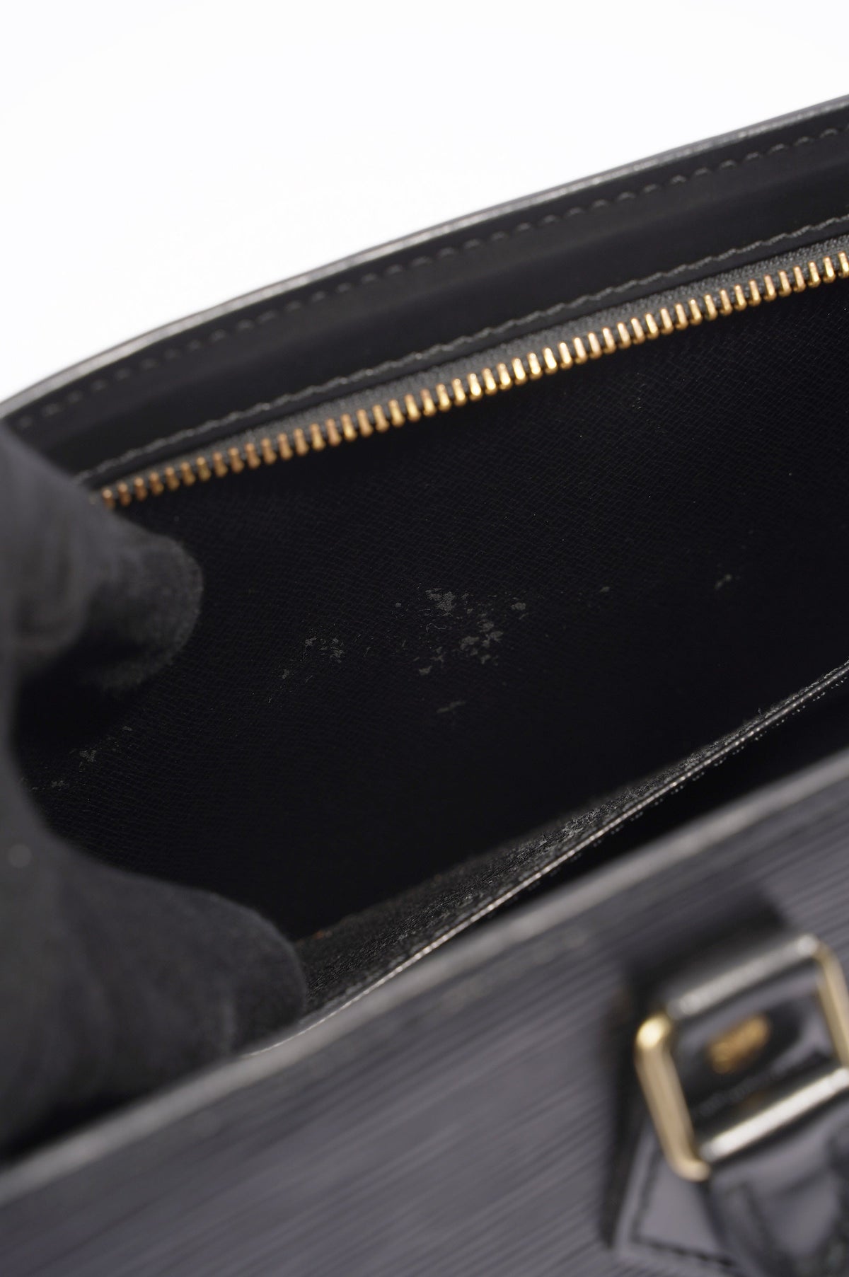 Louis Vuitton Sac Triangle Black Epi Leather