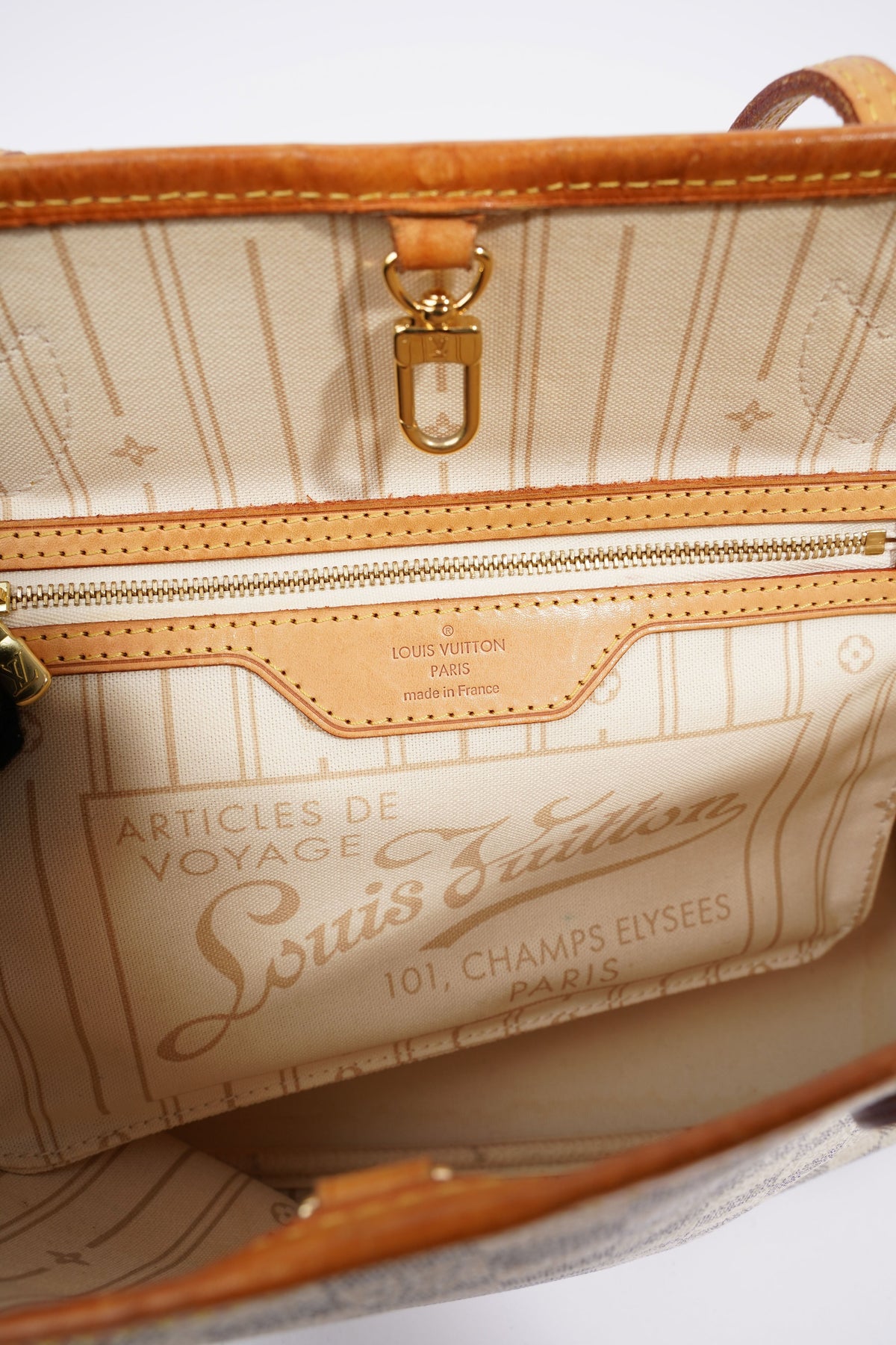 Louis Vuitton Neverfull Damier Azur Canvas PM