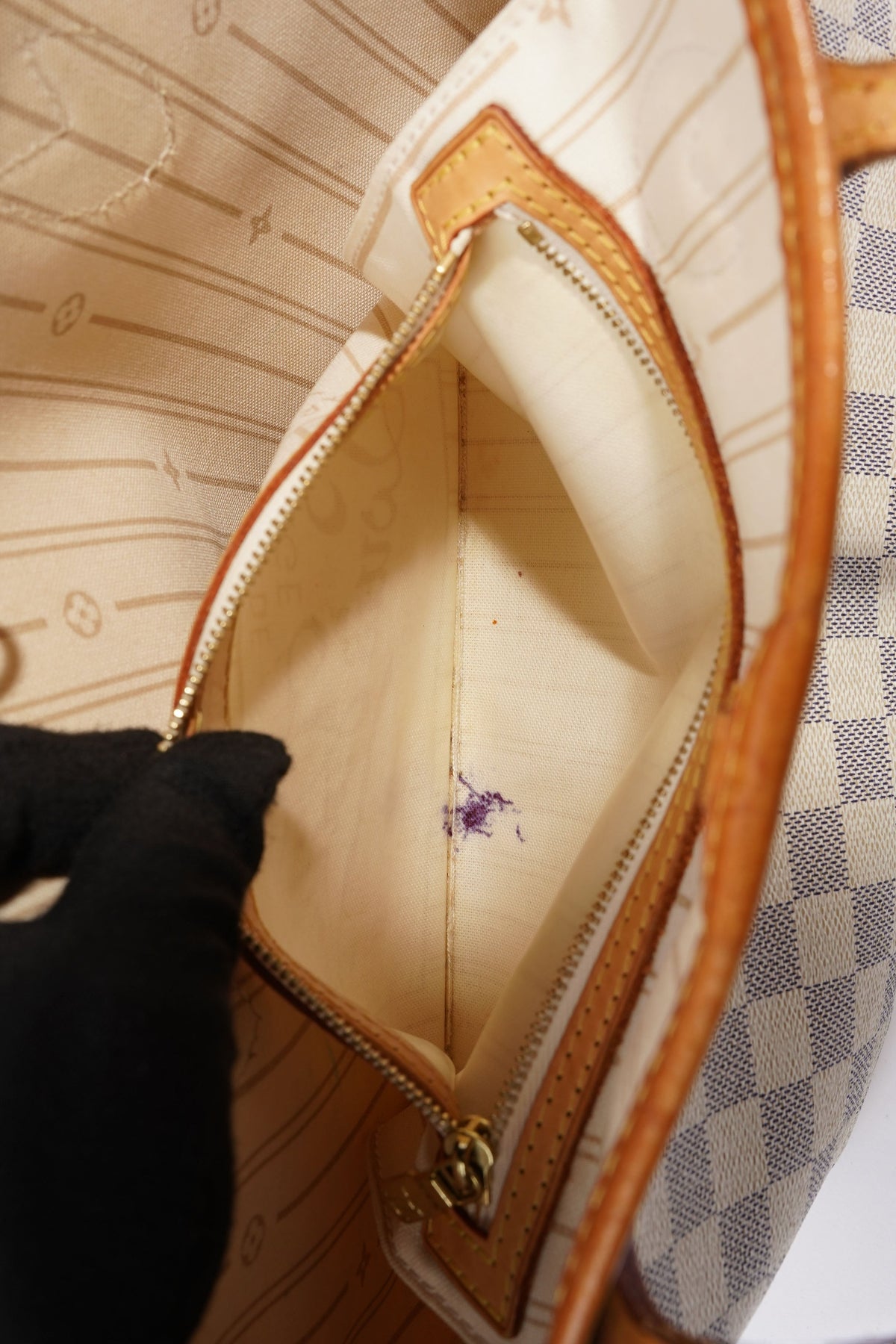 Louis Vuitton Neverfull Damier Azur Canvas PM
