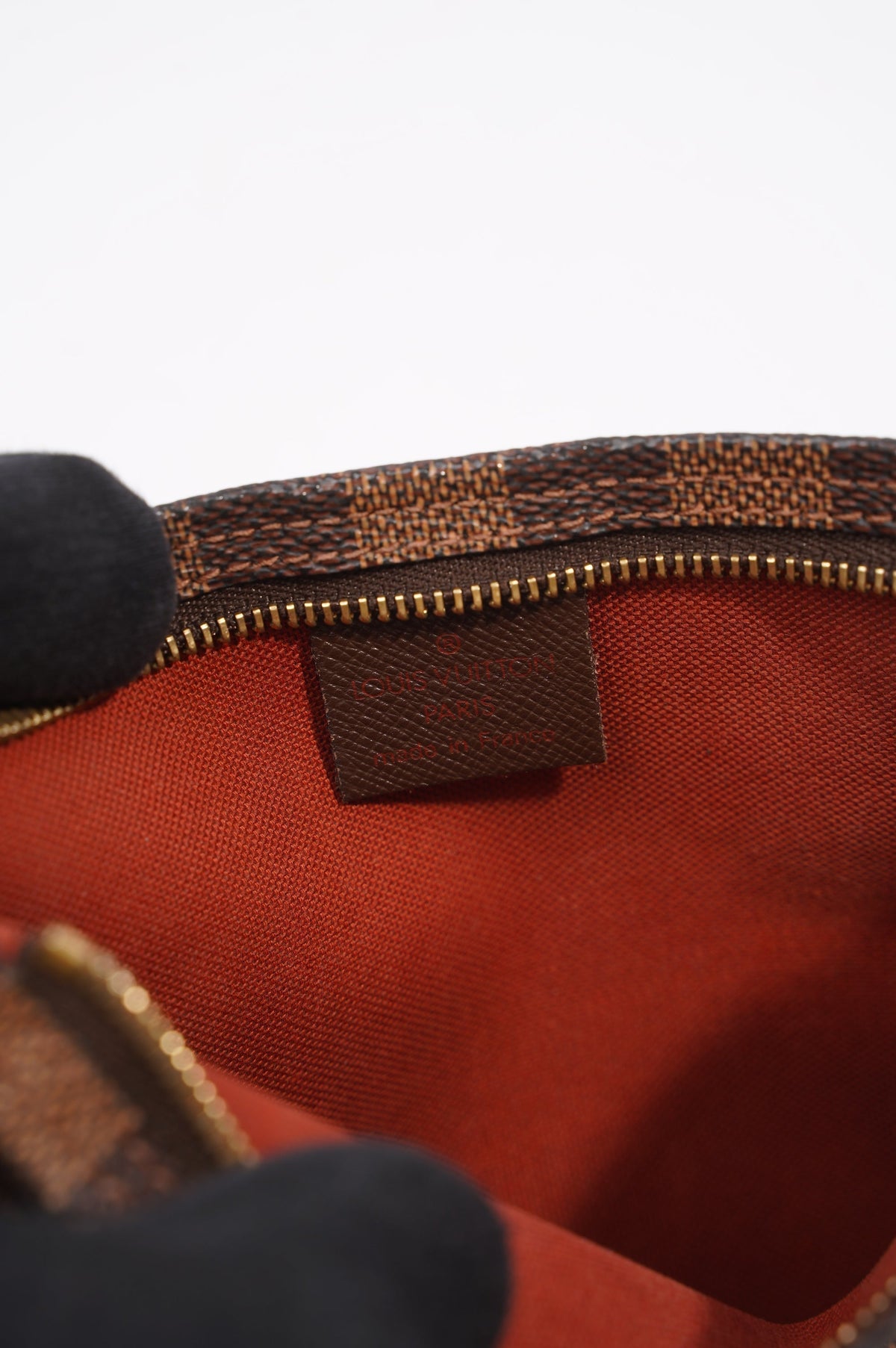 Louis Vuitton Trousse Make Up Pouch Damier Ebene / Brown Canvas