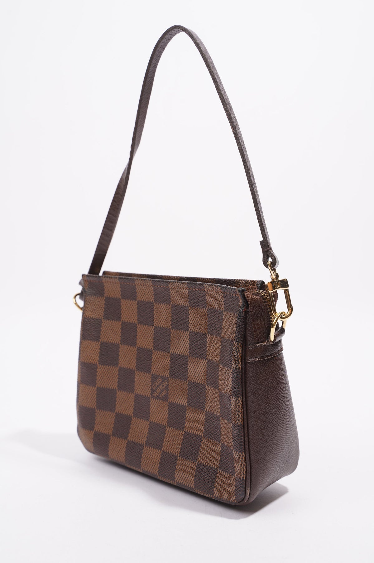 Louis Vuitton Trousse Make Up Pouch Damier Ebene / Brown Canvas