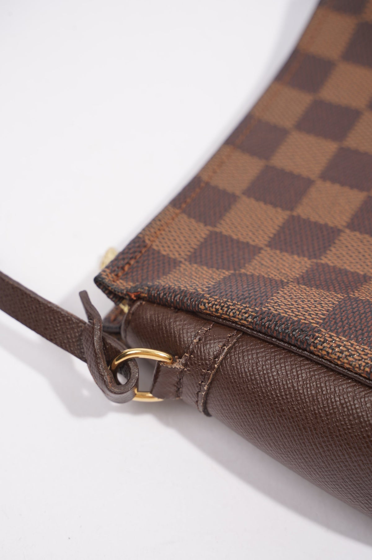 Louis Vuitton Trousse Make Up Pouch Damier Ebene / Brown Canvas