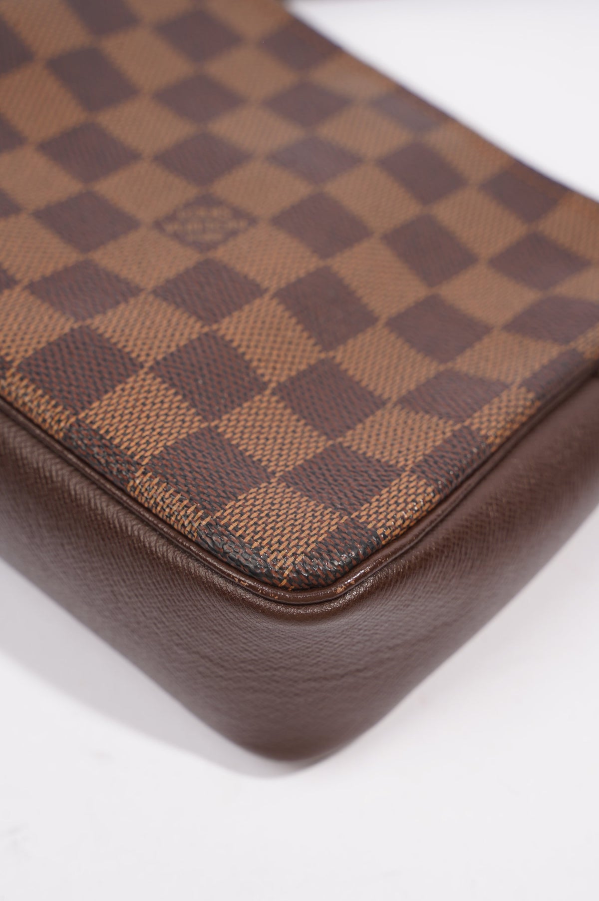 Louis Vuitton Trousse Make Up Pouch Damier Ebene / Brown Canvas