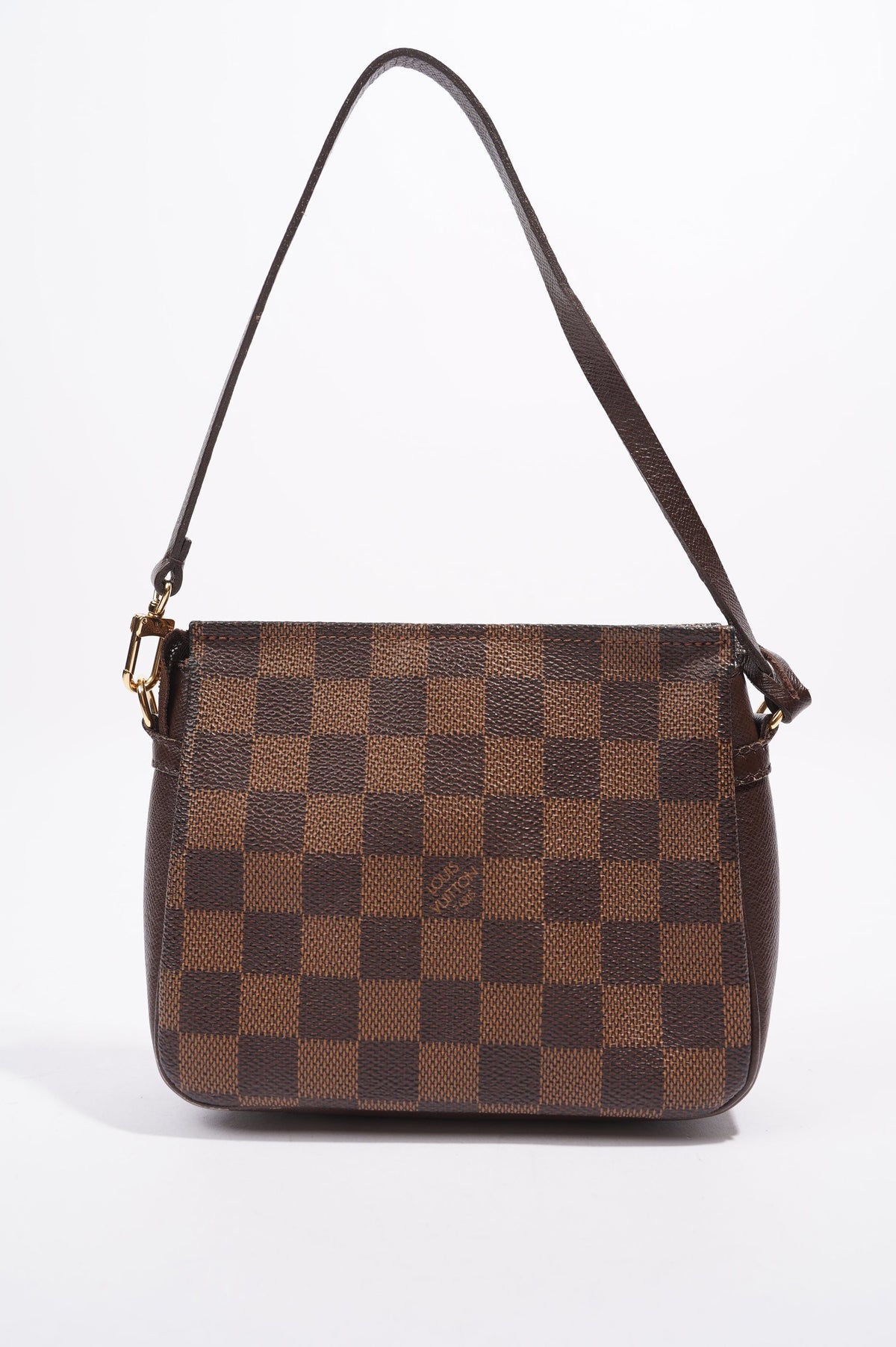Louis Vuitton Trousse Make Up Pouch Damier Ebene / Brown Canvas