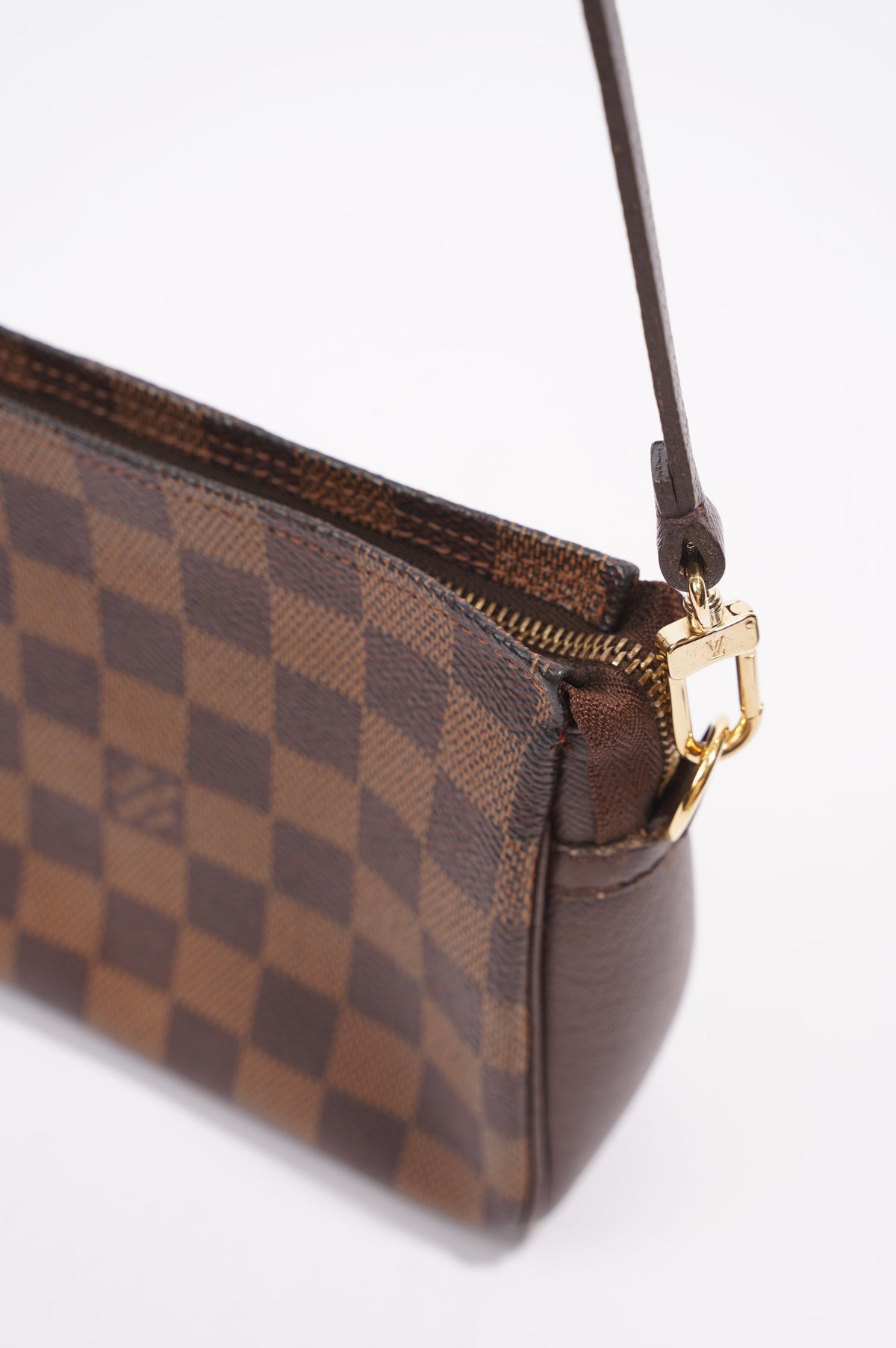 Louis Vuitton Trousse Make Up Pouch Damier Ebene / Brown Canvas
