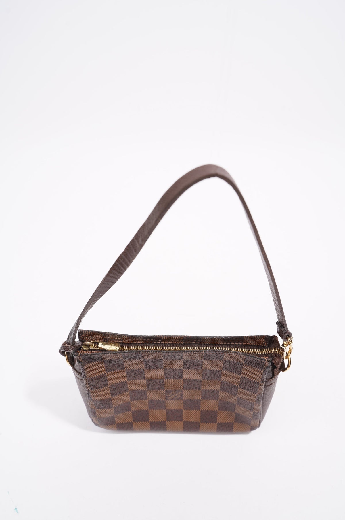 Louis Vuitton Trousse Make Up Pouch Damier Ebene / Brown Canvas