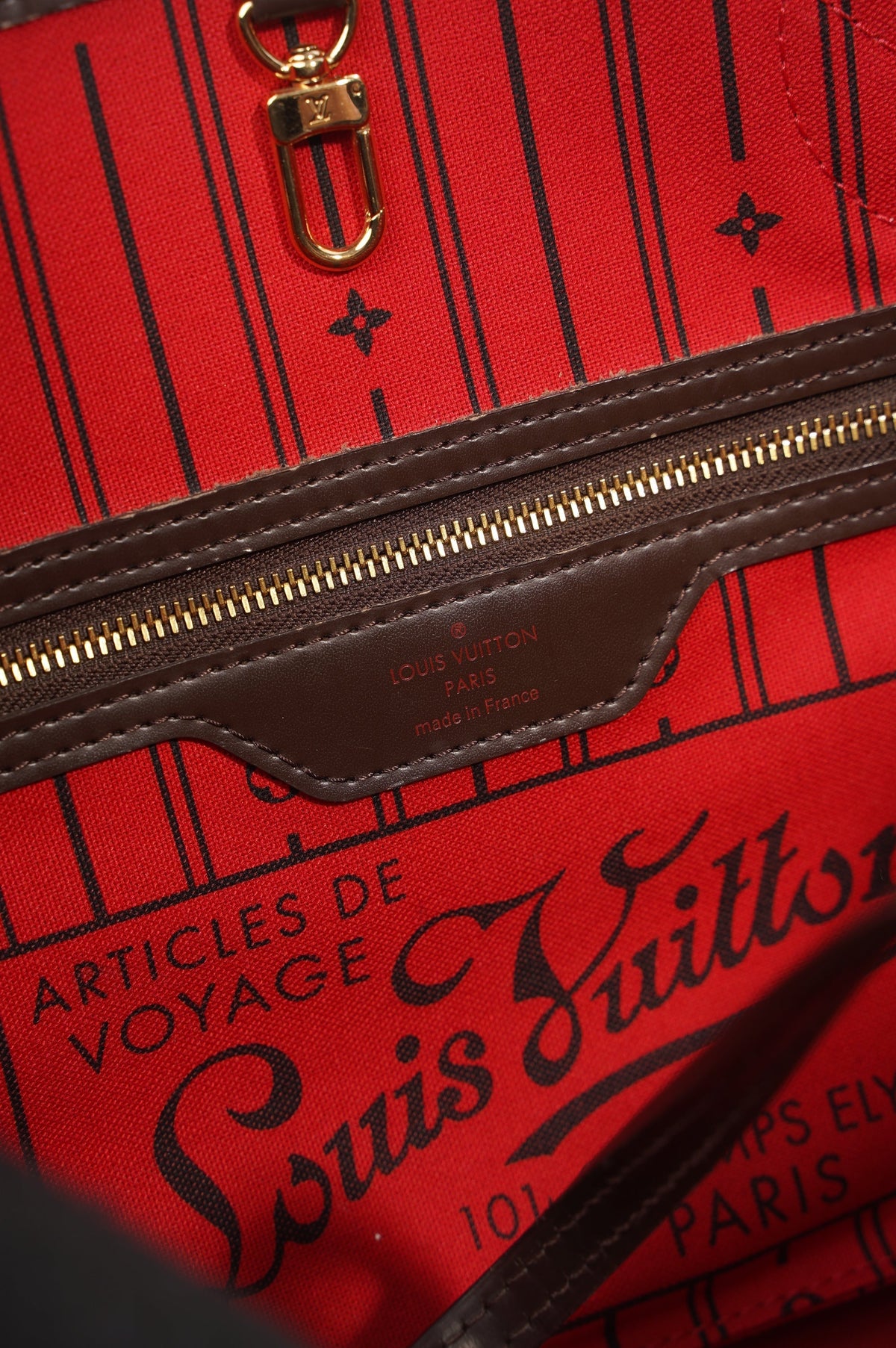 Louis Vuitton Neverfull Damier Ebene / Brown Canvas PM