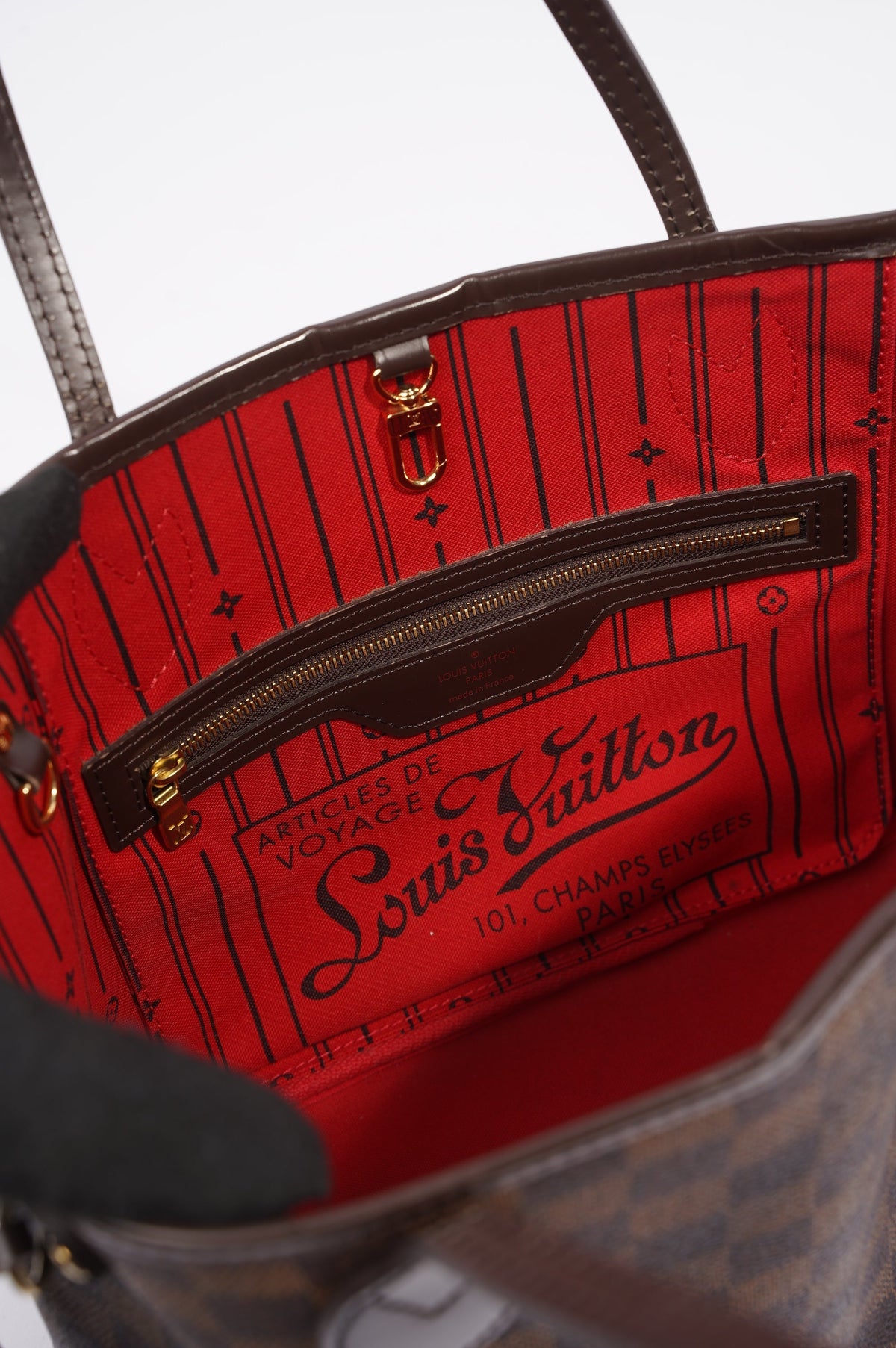 Louis Vuitton Neverfull Damier Ebene / Brown Canvas PM