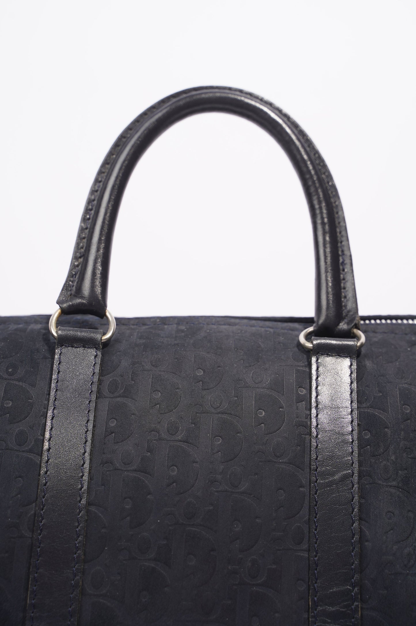 Christian Dior Boston Bag Navy Technical Fabric