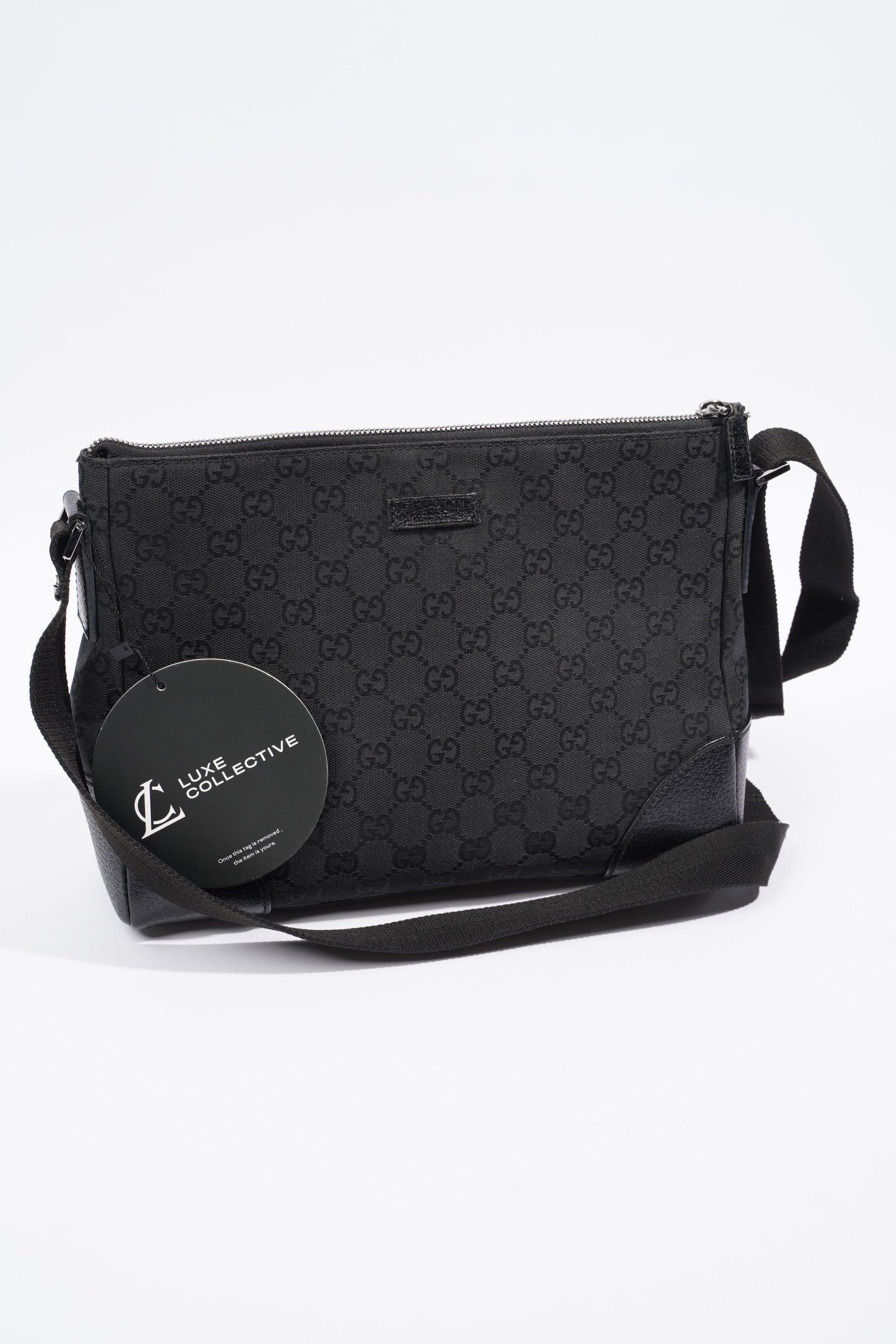 Gucci Crossbody Bag Black Supreme Print Canvas