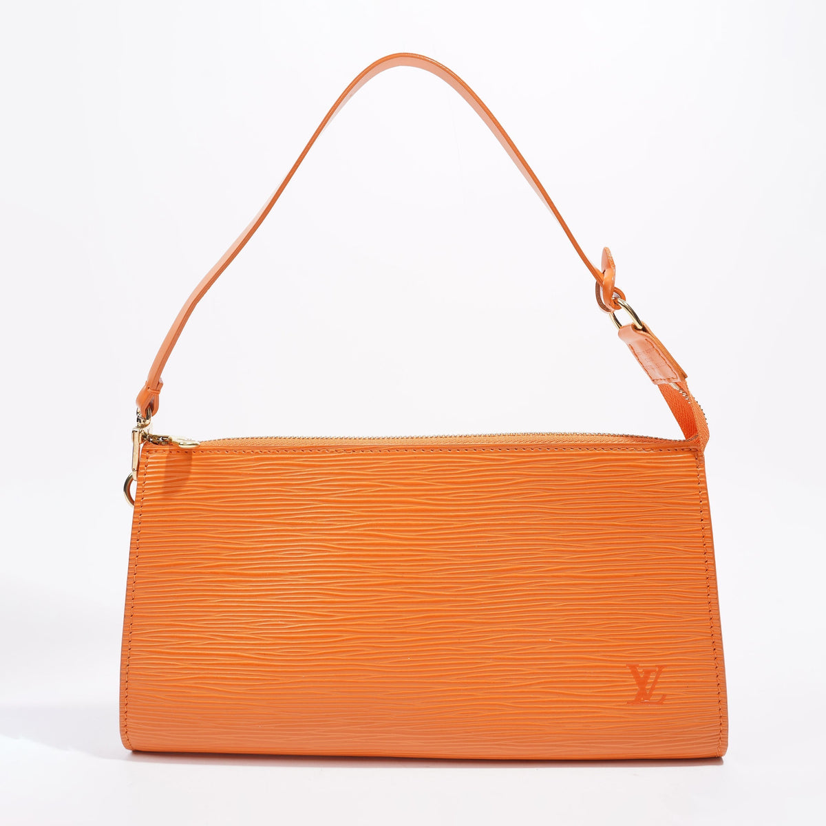 Louis Vuitton Pochette Orange Epi Leather