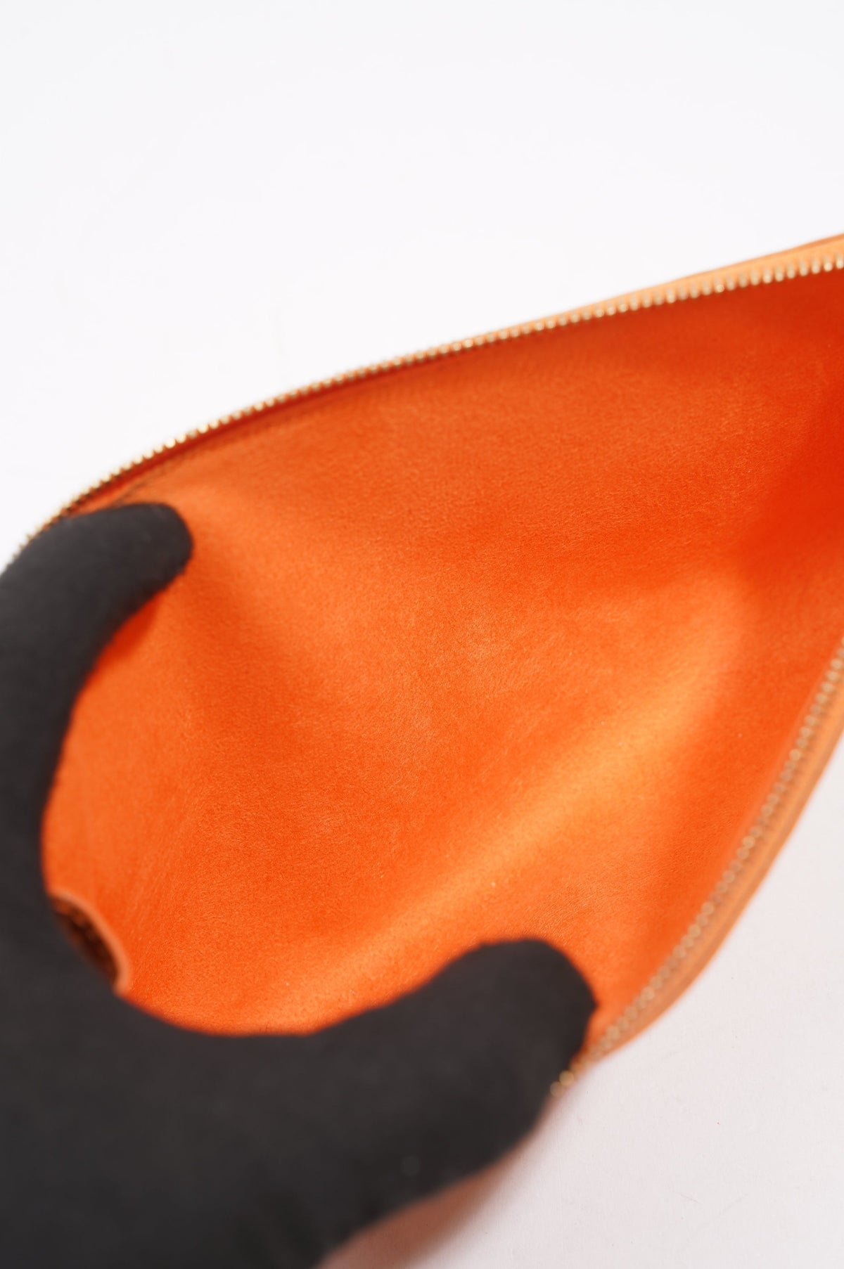 Louis Vuitton Pochette Orange Epi Leather