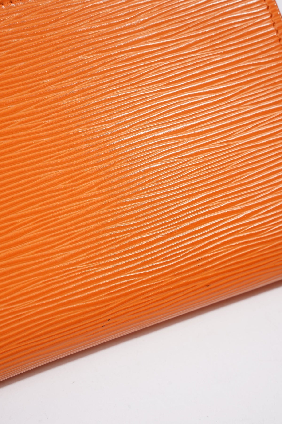 Louis Vuitton Pochette Orange Epi Leather