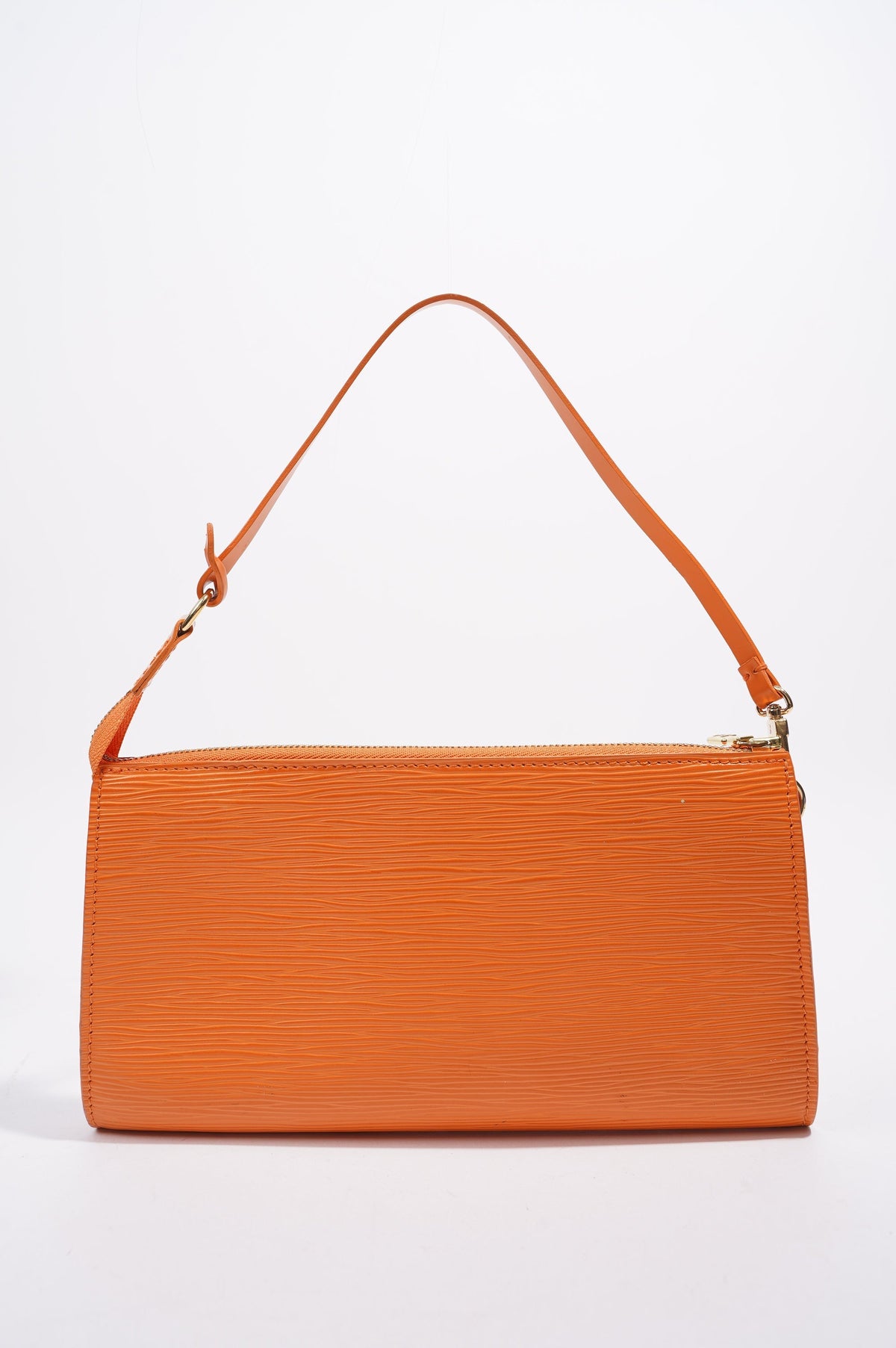 Louis Vuitton Pochette Orange Epi Leather