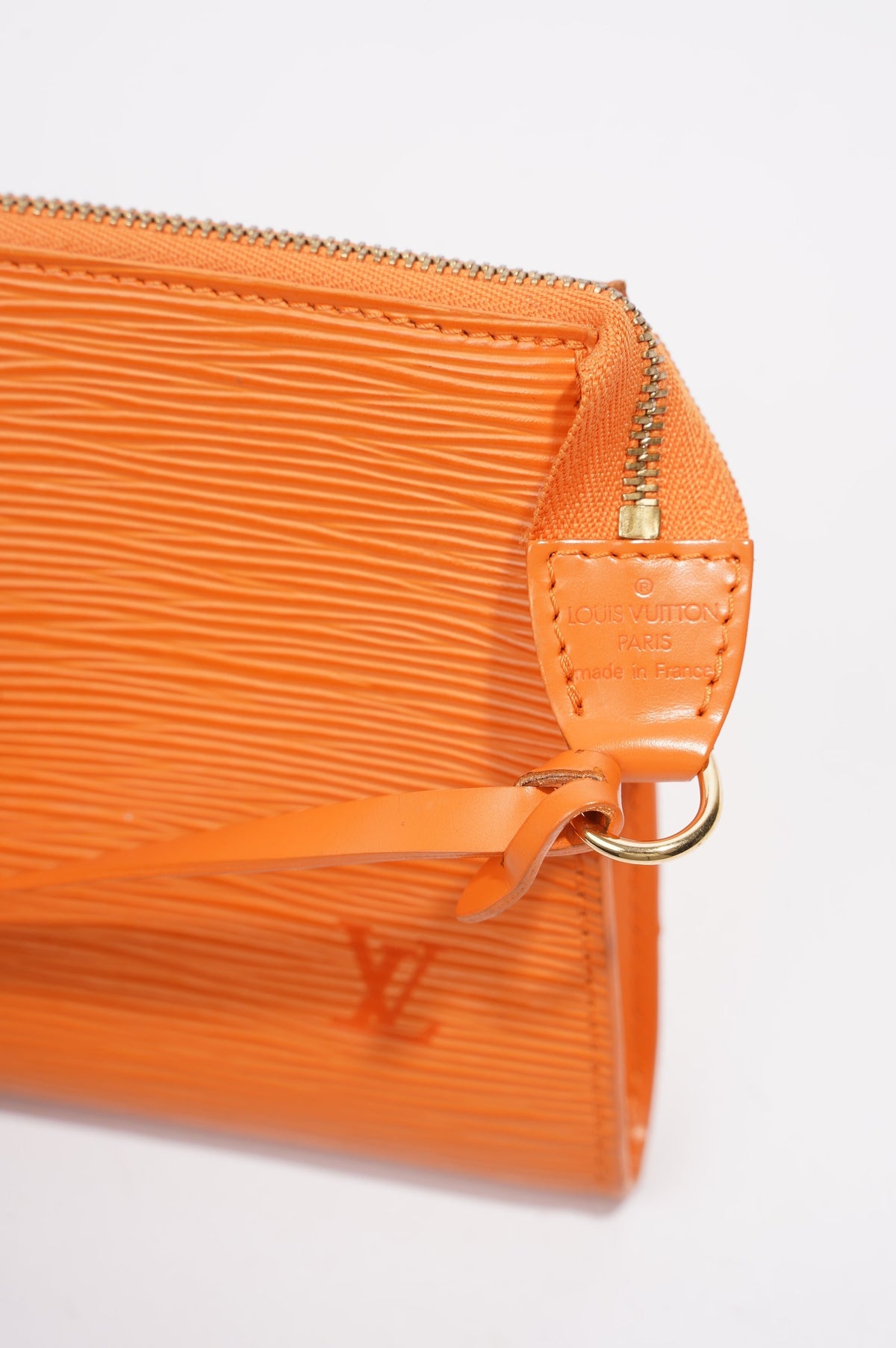 Louis Vuitton Pochette Orange Epi Leather