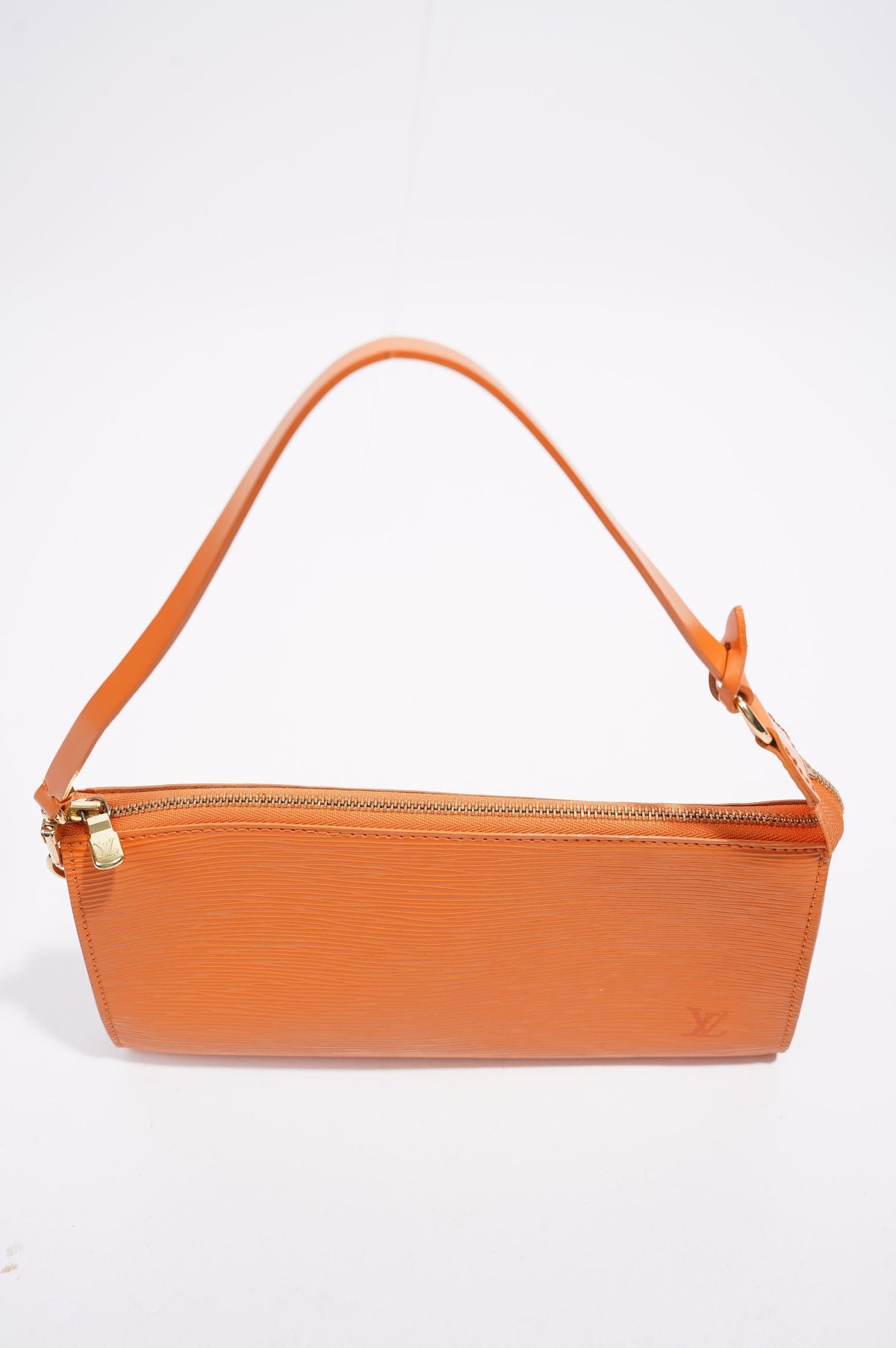 Louis Vuitton Pochette Orange Epi Leather