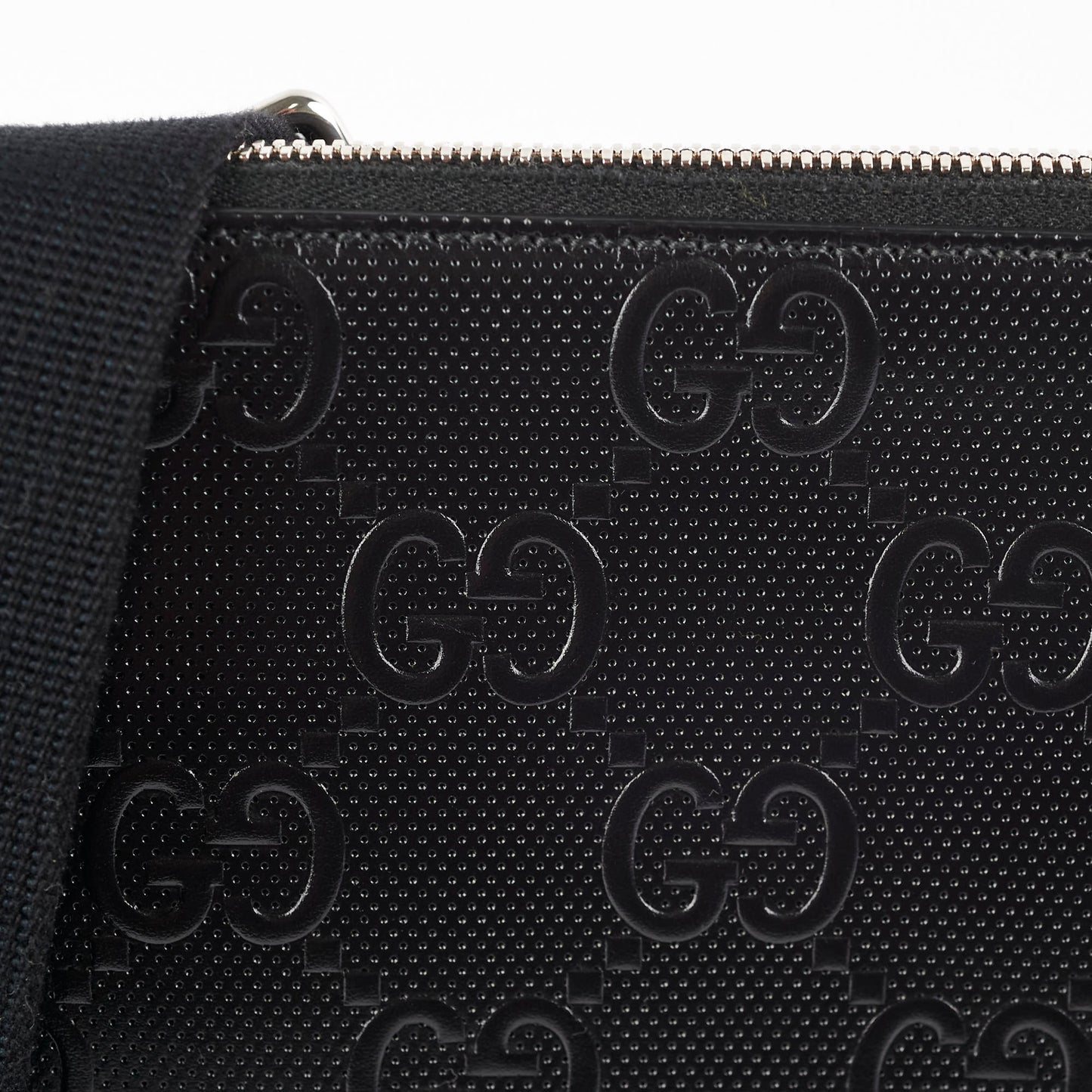 Gucci Mens Monogram Black Crossbody Bag