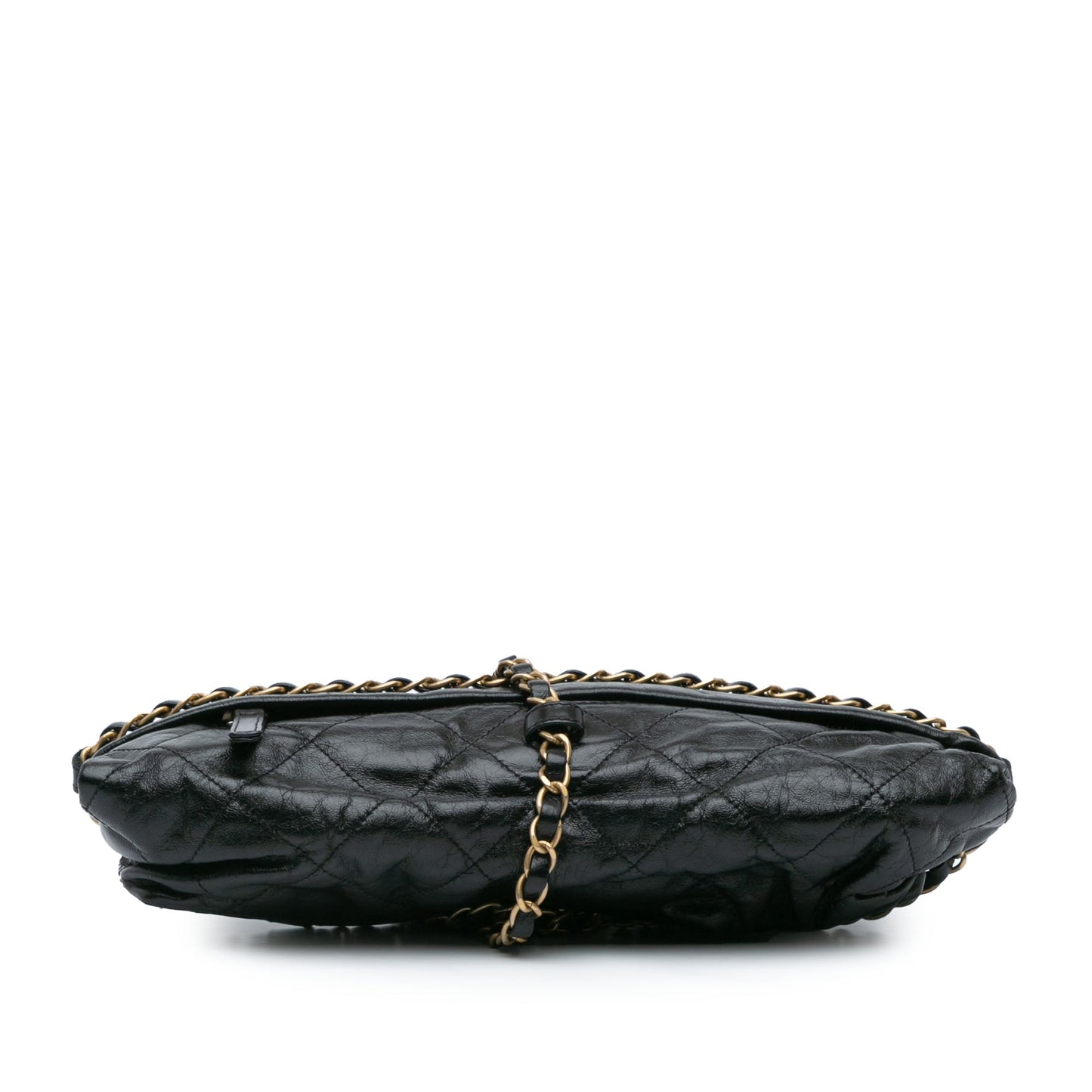Black Chanel Aged Calfskin Midnight Swim Baluchon Bag