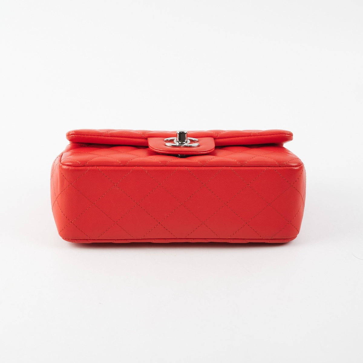 Chanel Mini Rectangular Bag Red Lambskin