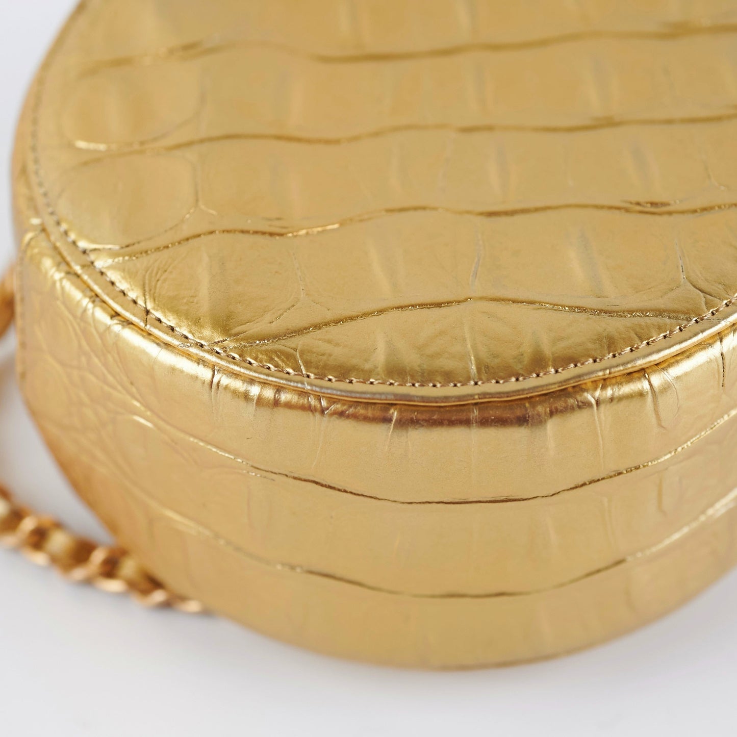 Chanel Round Crossbody Bag Gold