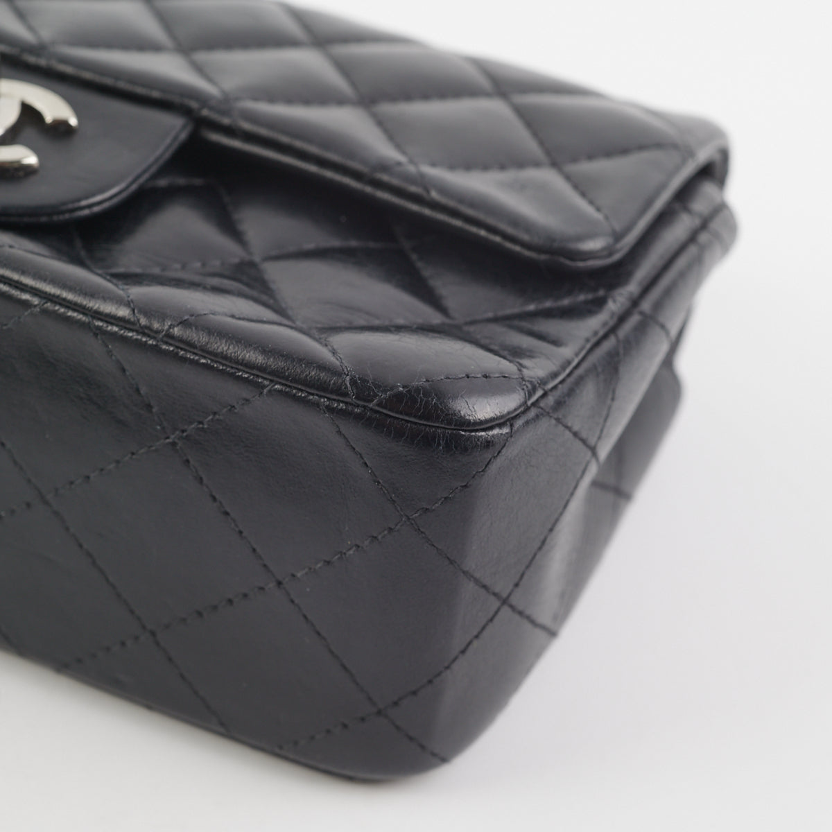 Chanel Mini Rectangular Lambskin Black