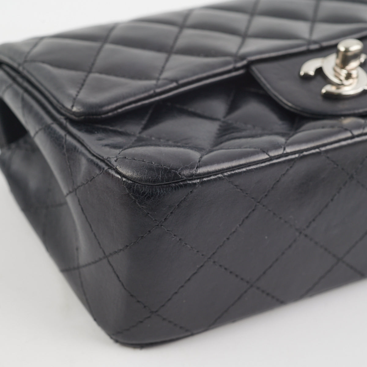Chanel Mini Rectangular Lambskin Black