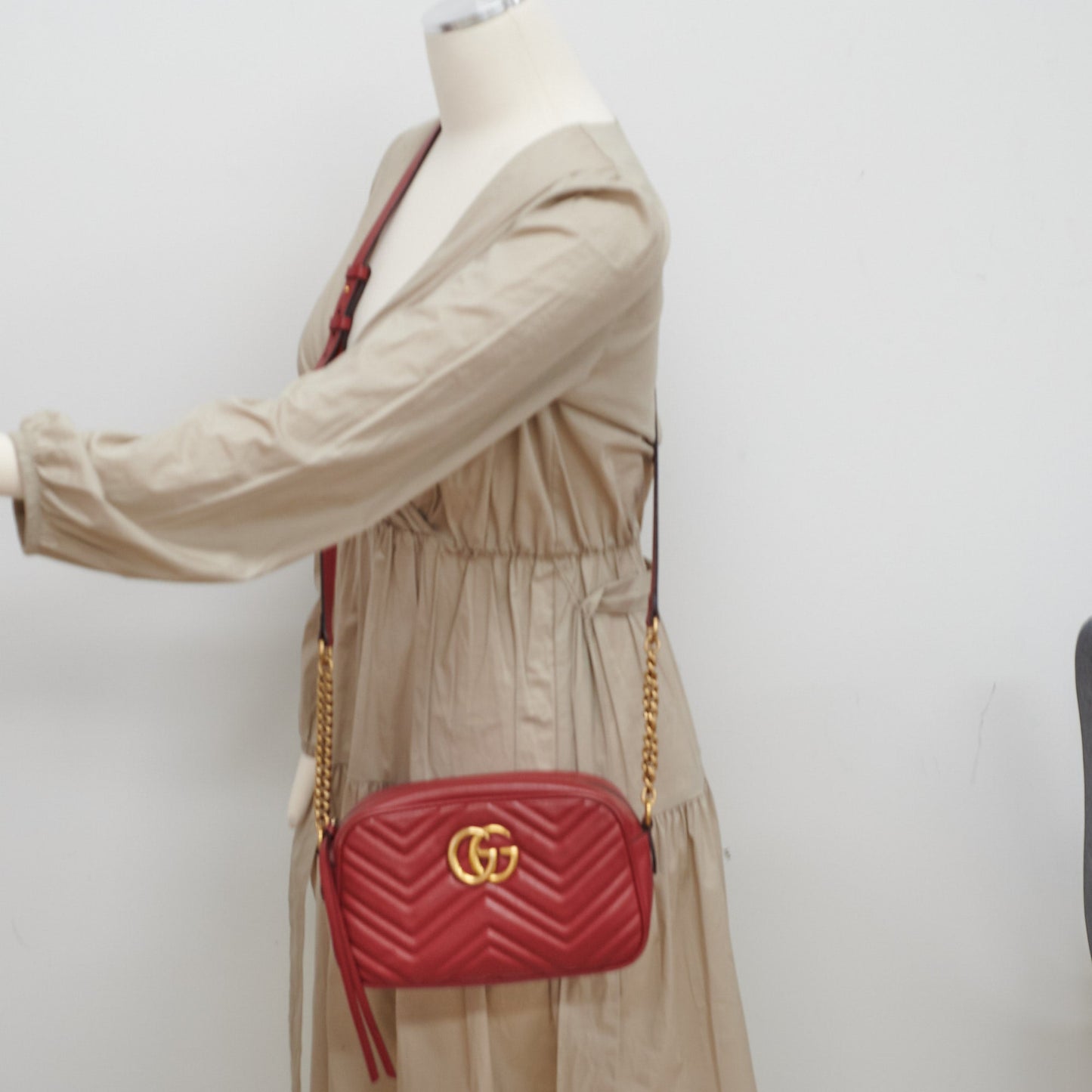 Gucci Red Small Camera Crossbody Bag