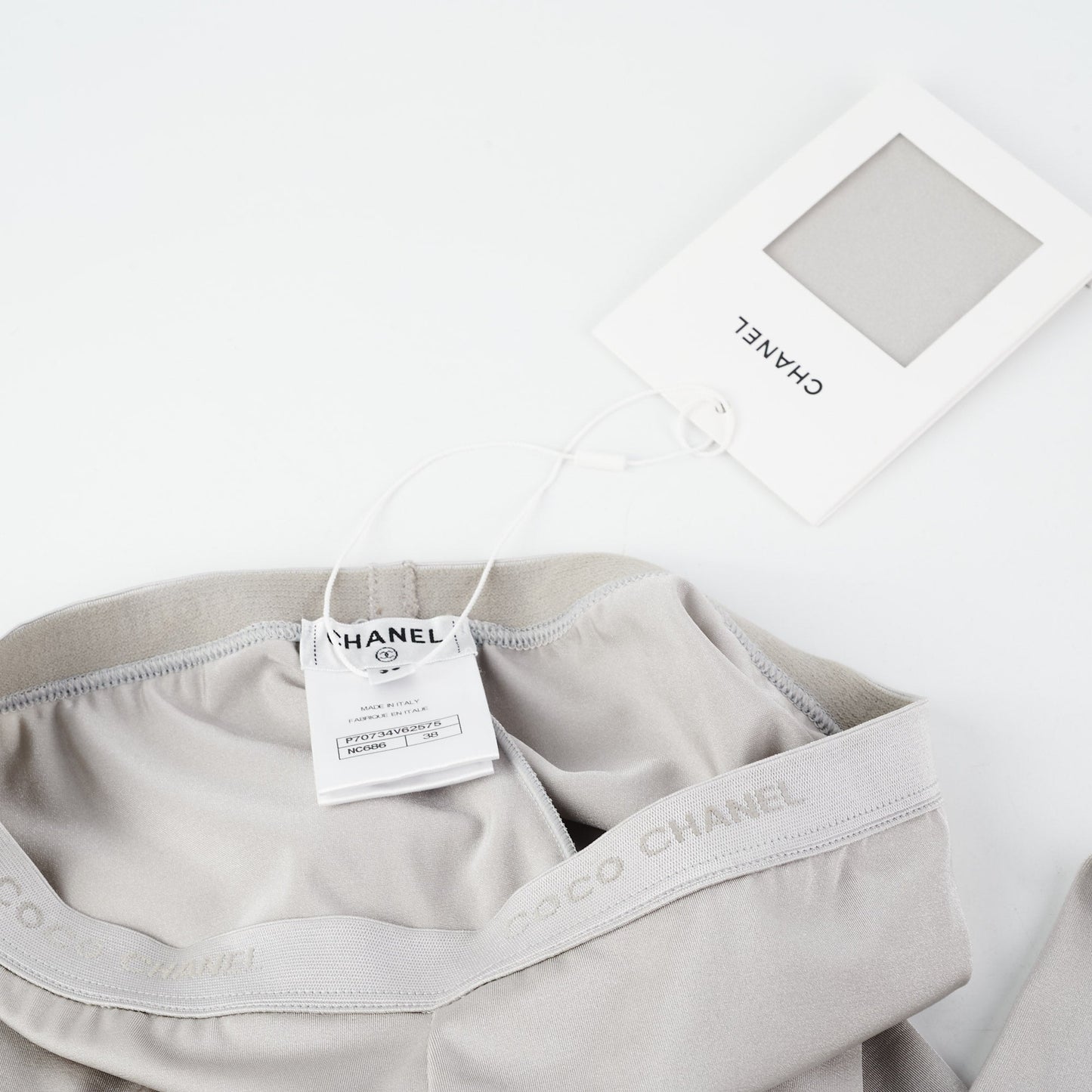 Chanel Grey Leggings