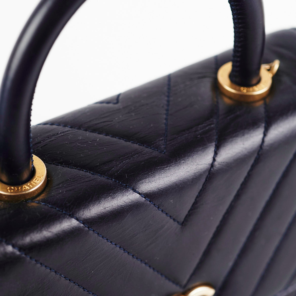 Chanel Small Coco Handle Dark Navy