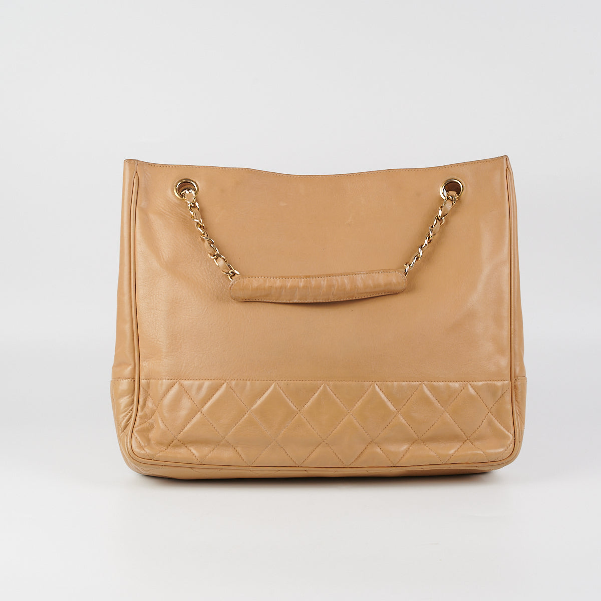 Chanel Beige Vintage Shopper
