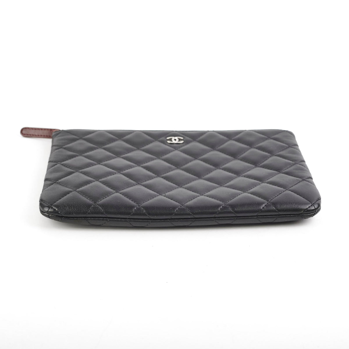 Chanel Small O Case Black Lambskin