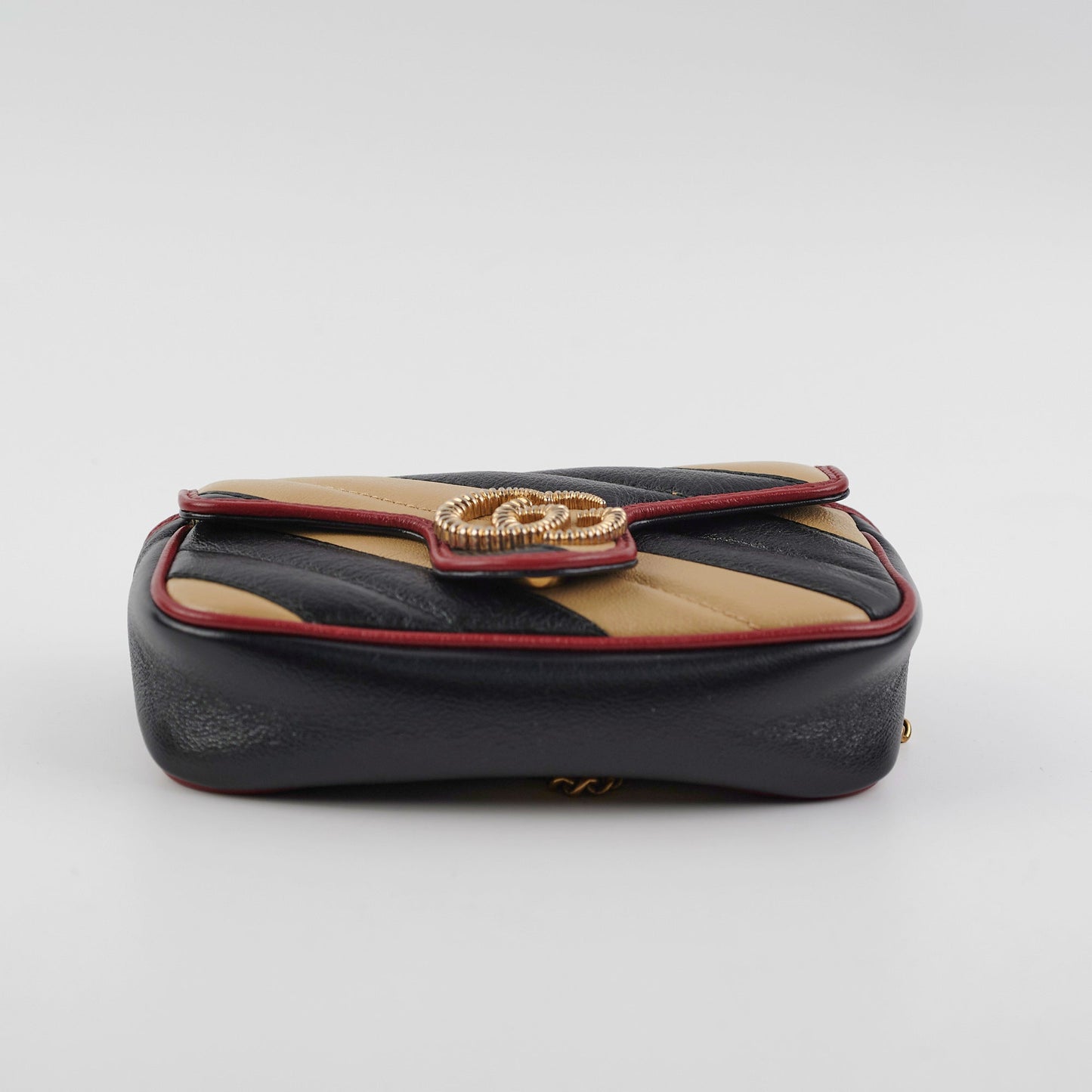 Gucci Super Mini Marmont Tri Colour Crossbody Bag