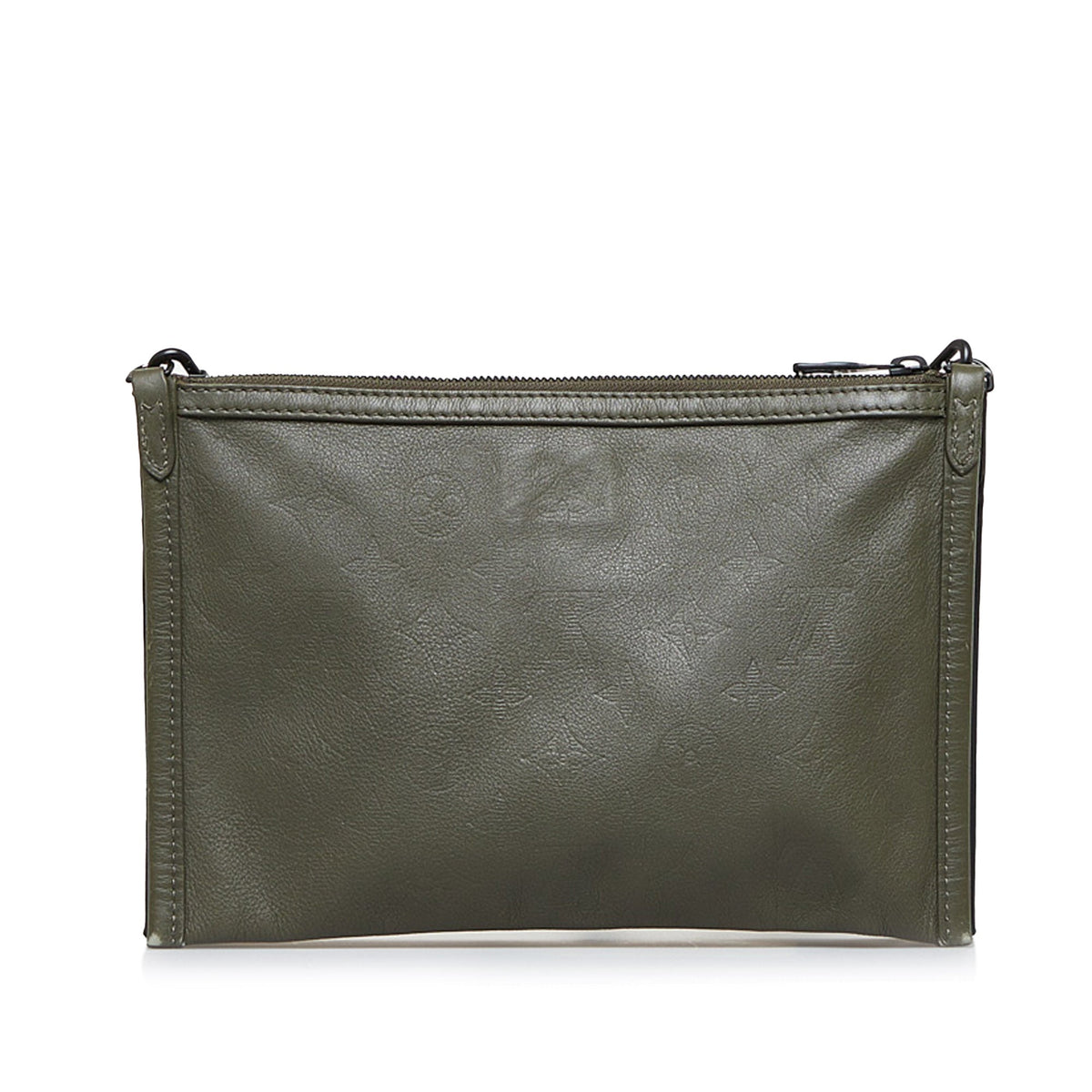 Louis Vuitton Shadow Double Flat Black Monogram Leather