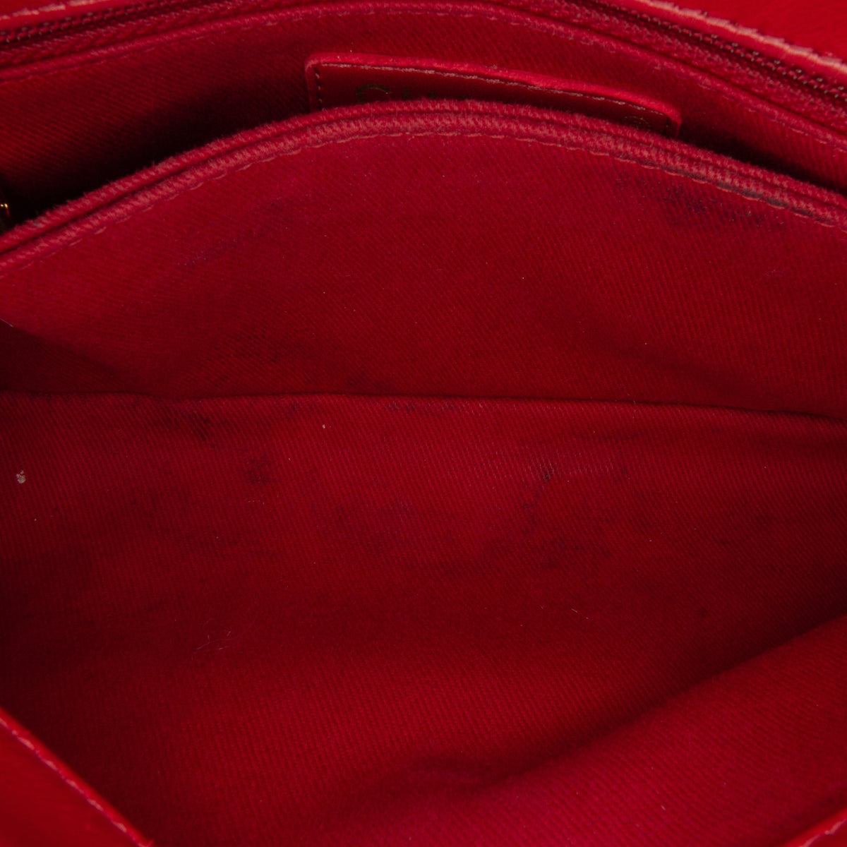 Red Chanel Small Lambskin Chevron Coco Top Handle Bag Satchel
